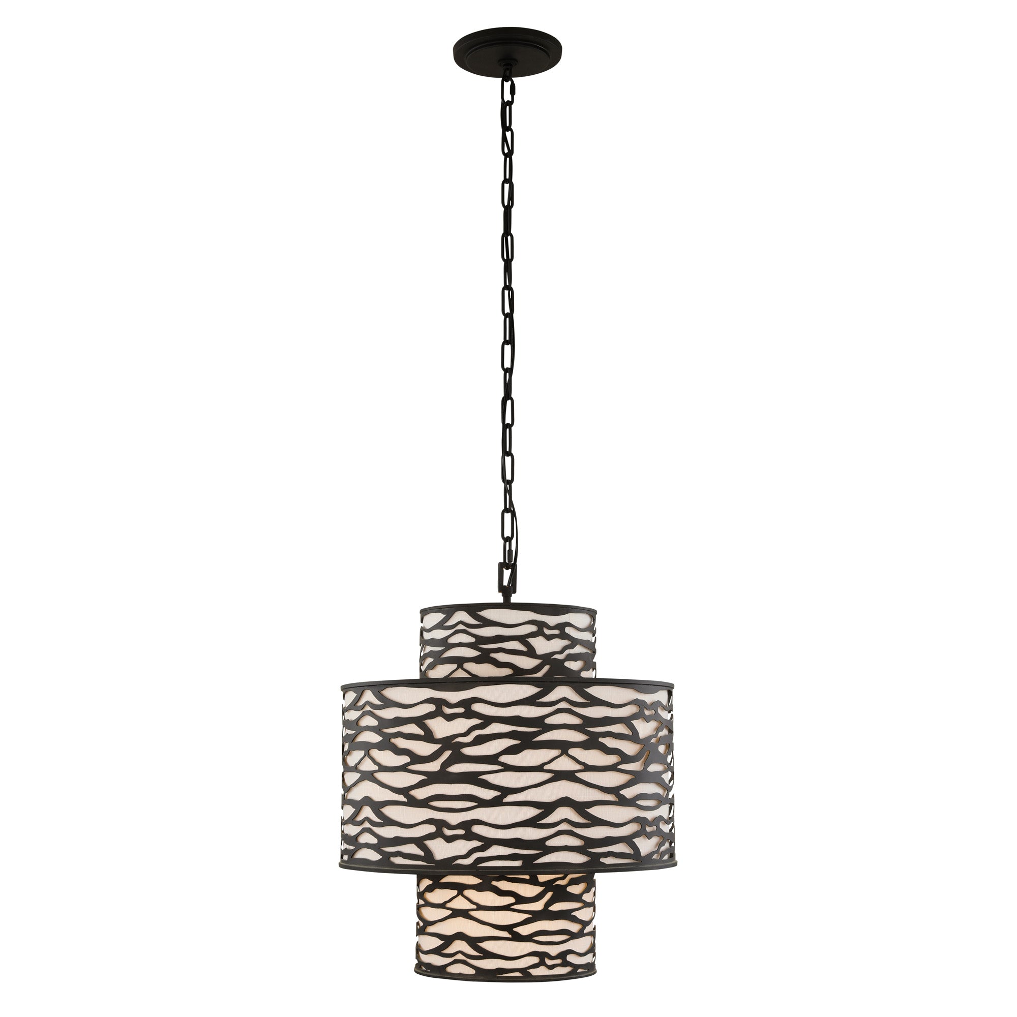 Kato 4-Light 3-Tier Pendant - Carbon Black