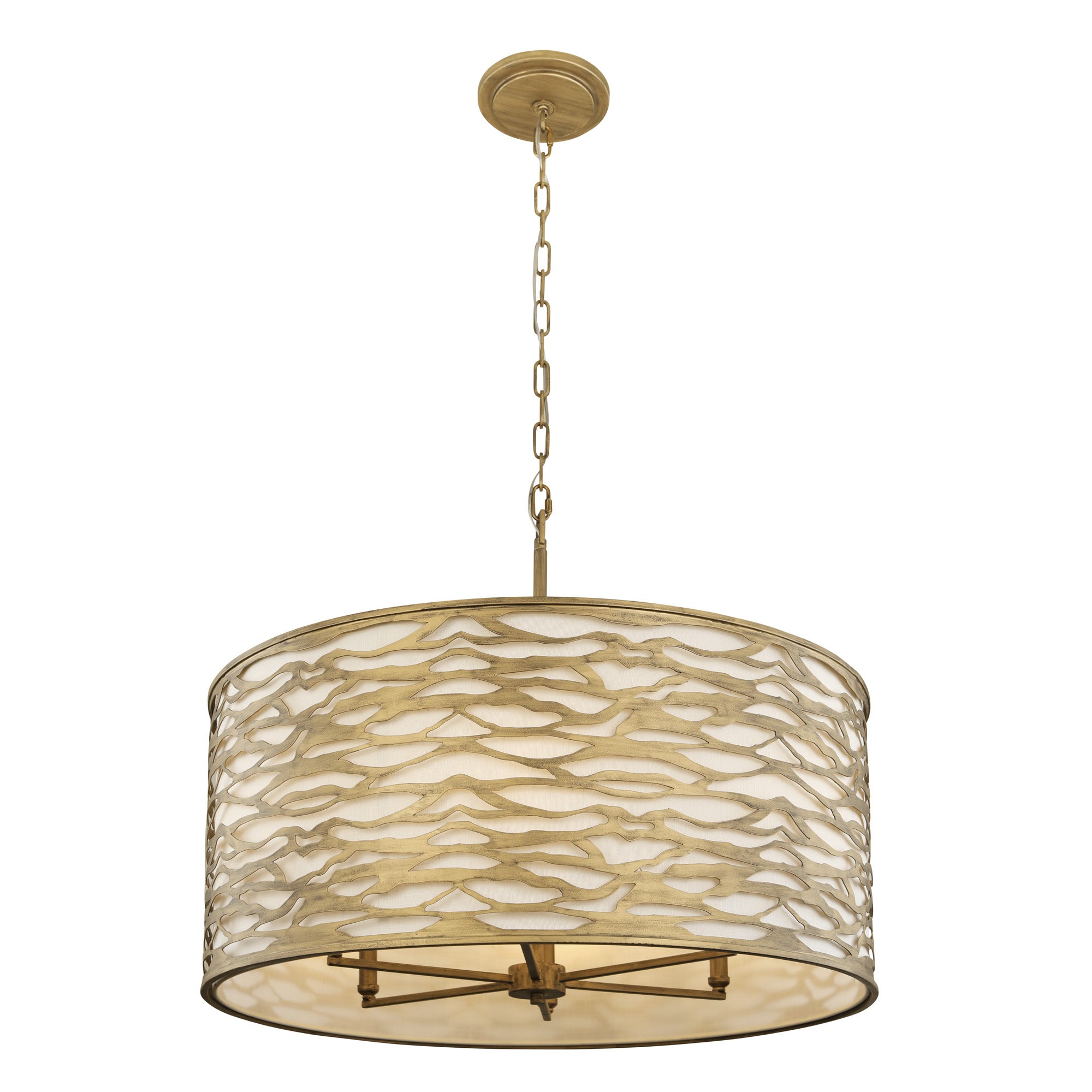 Kato 6-Light Pendant - Havana Gold
