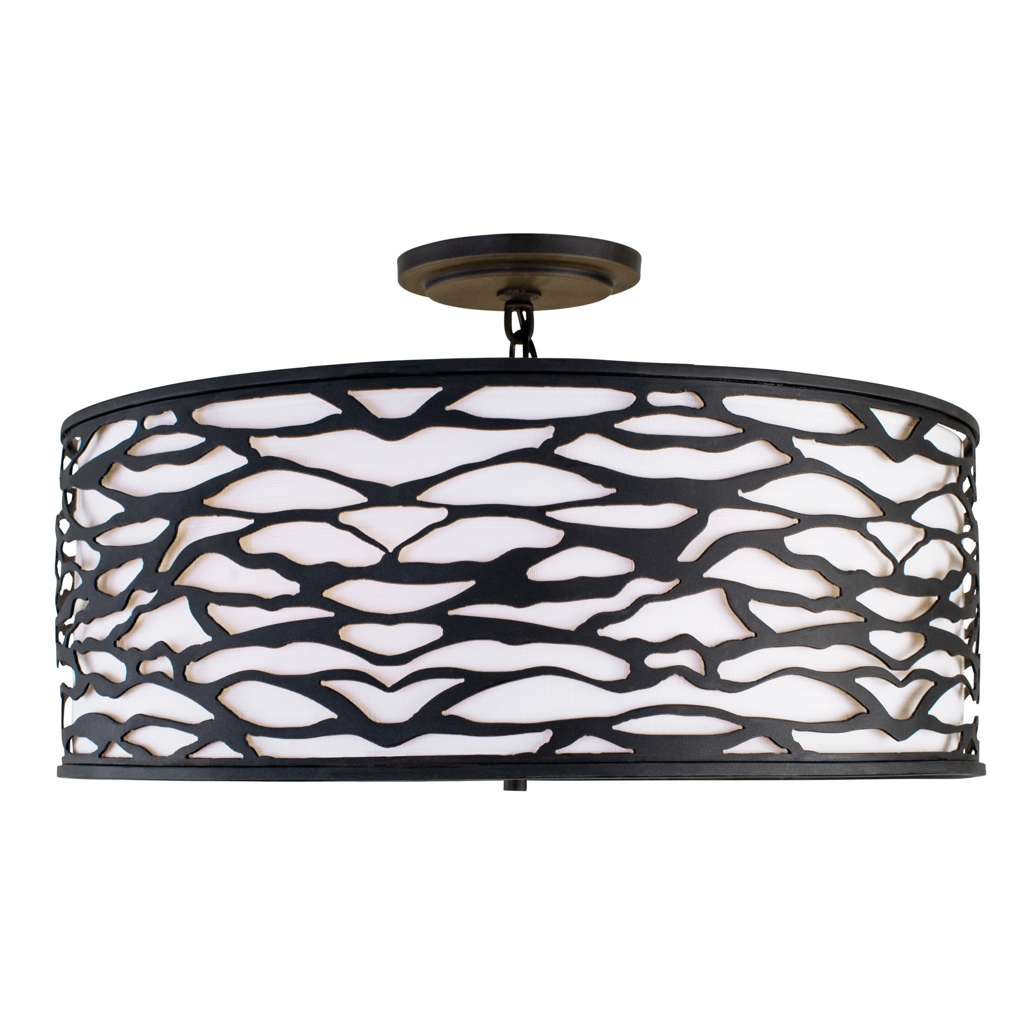 Kato 5-Light Convertible Semi-Flush/Pendant - Carbon