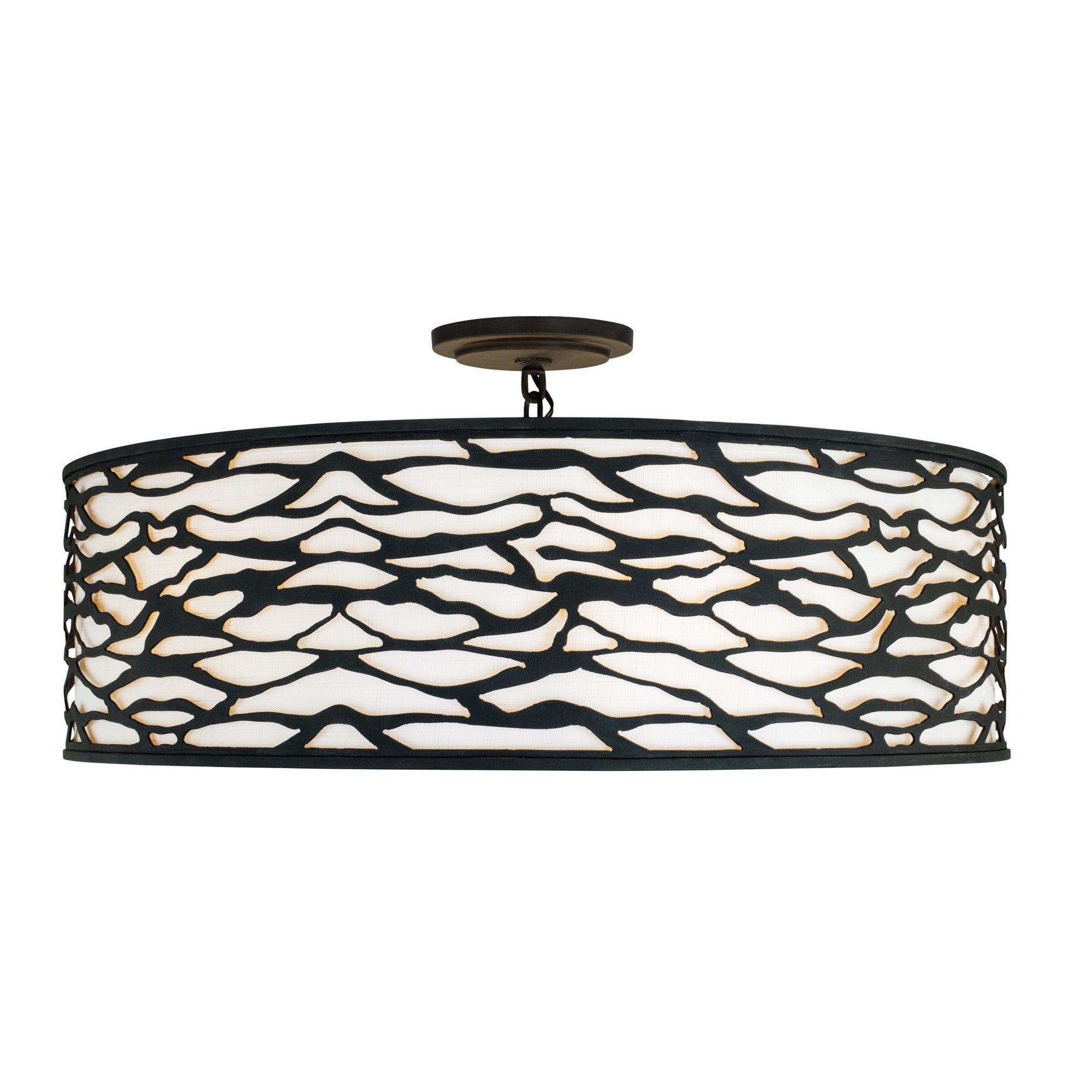Kato 6-Light Convertible Semi-Flush/Pendant - Carbon