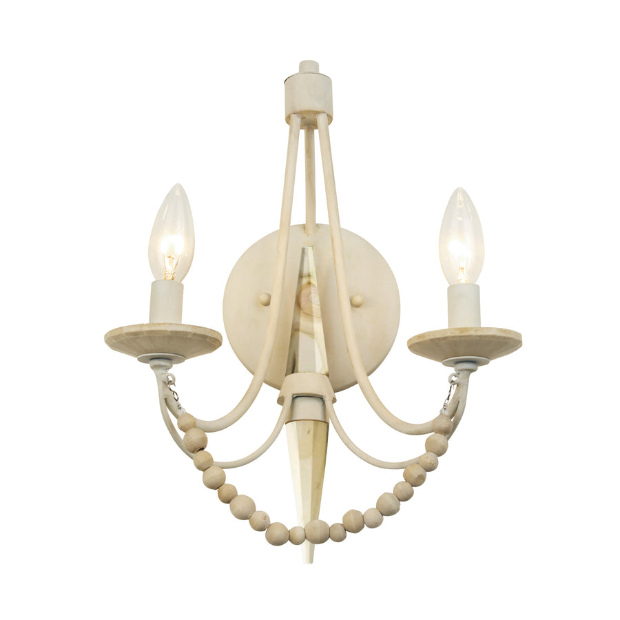 Brentwood 350W02CW 2-Lt Wall Sconce - Country White