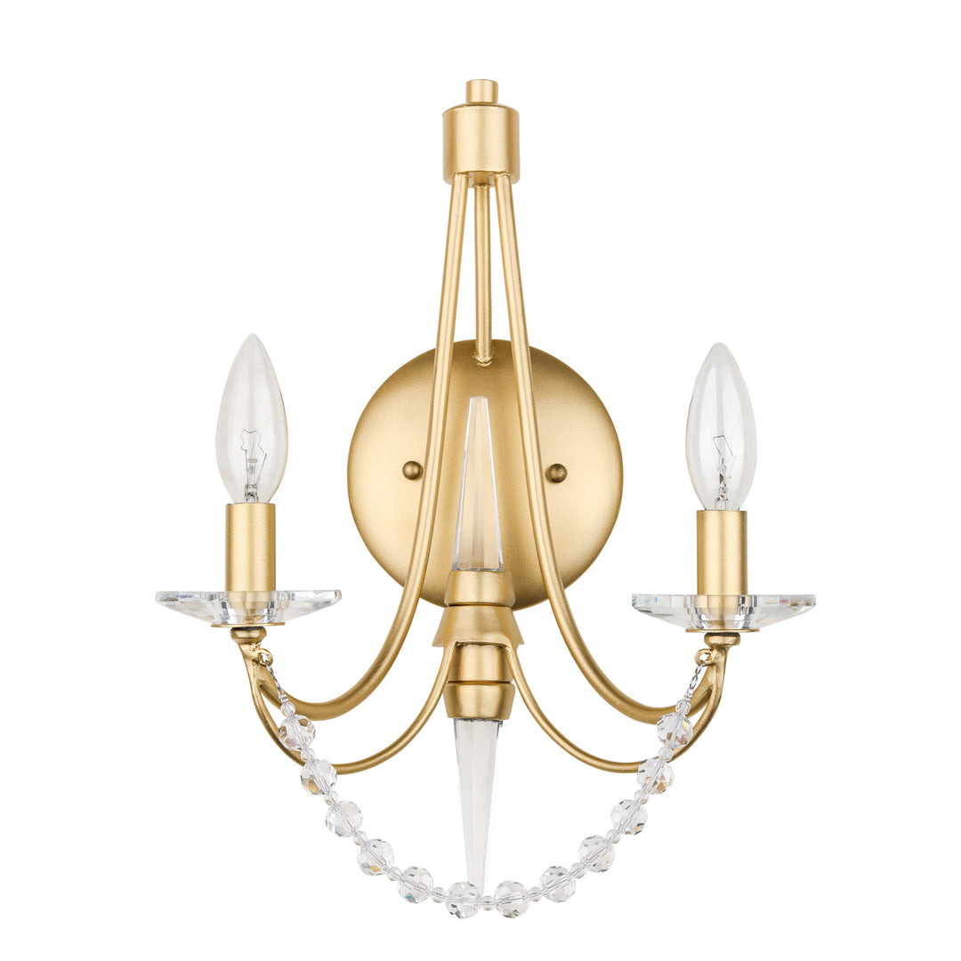 Brentwood 350W02FG 2-Lt Wall Sconce - French Gold