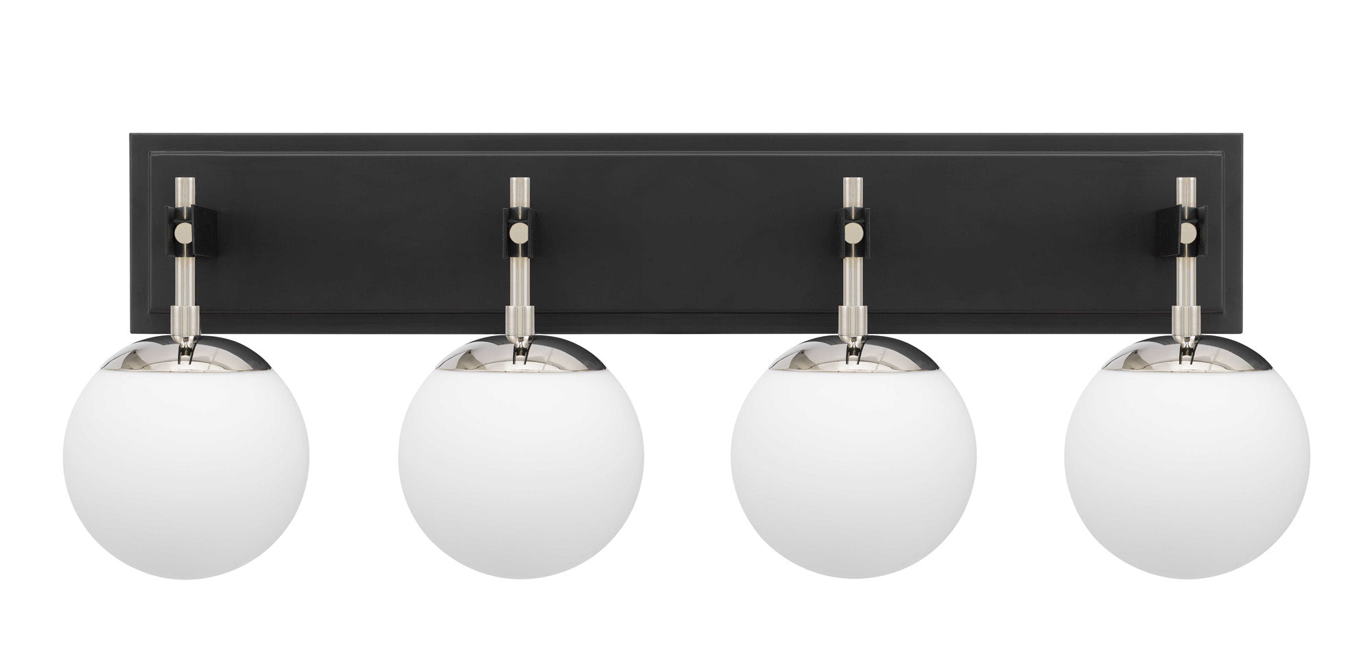 Allie 4-Light Vanity Light – Black/Polished Nickel by Varaluz