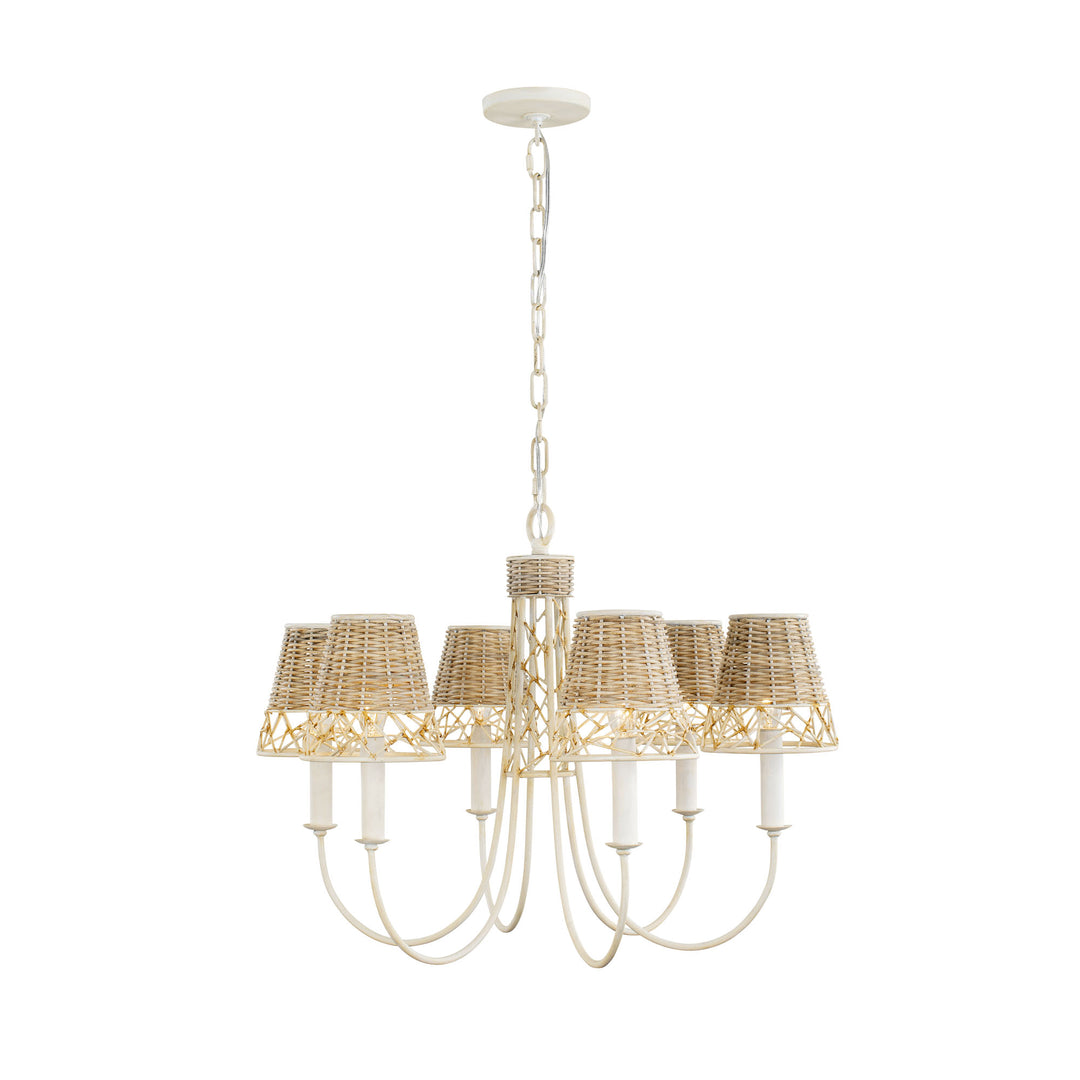Cayman 362C06CW 6-Light Chandelier - Country White