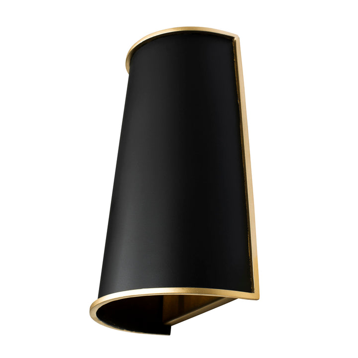 Coco 364W02MBFG 2-Light Wall Sconce - Matte Black/French Gold