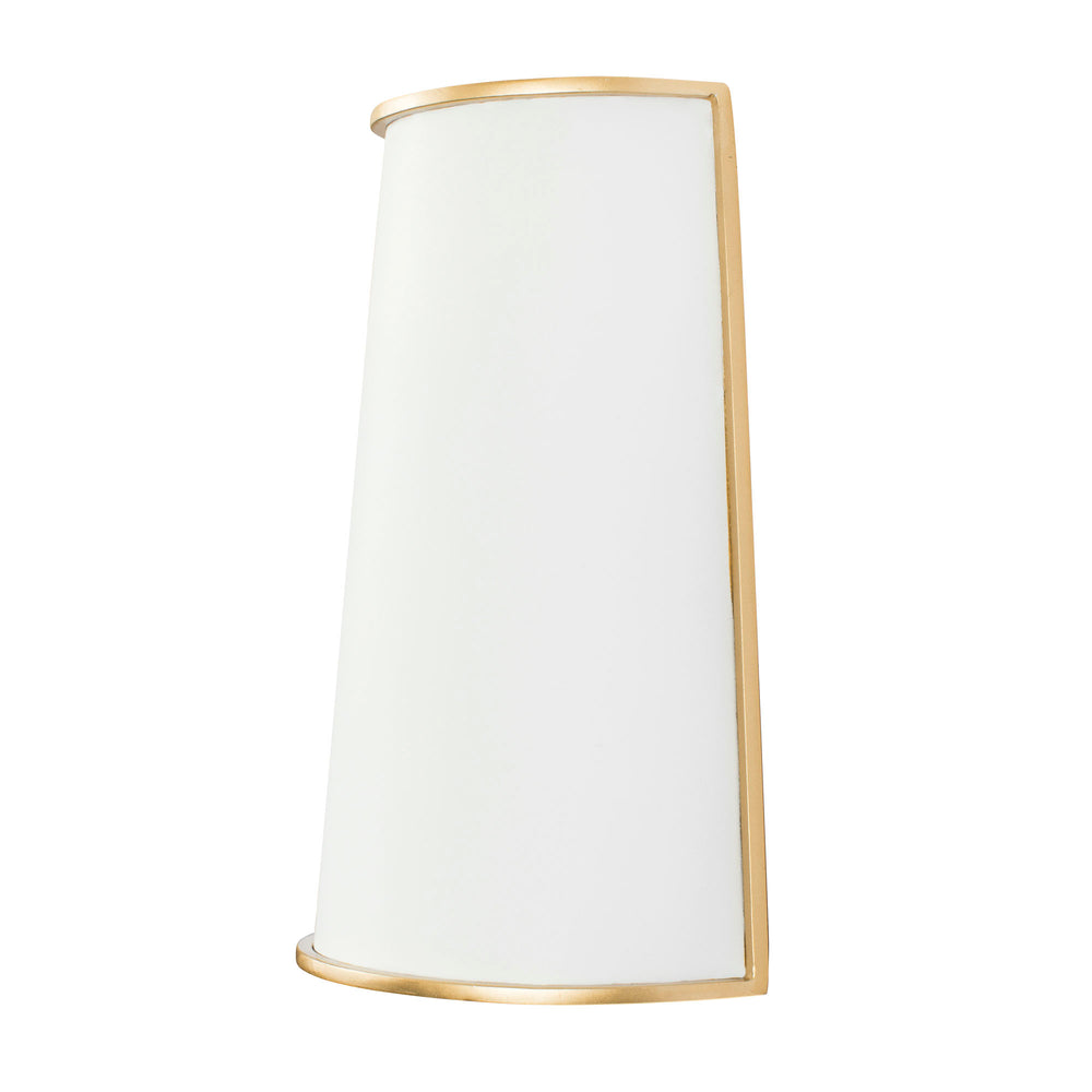 Coco 364W02MWFG 2-Light Wall Sconce - Matte White/French Gold
