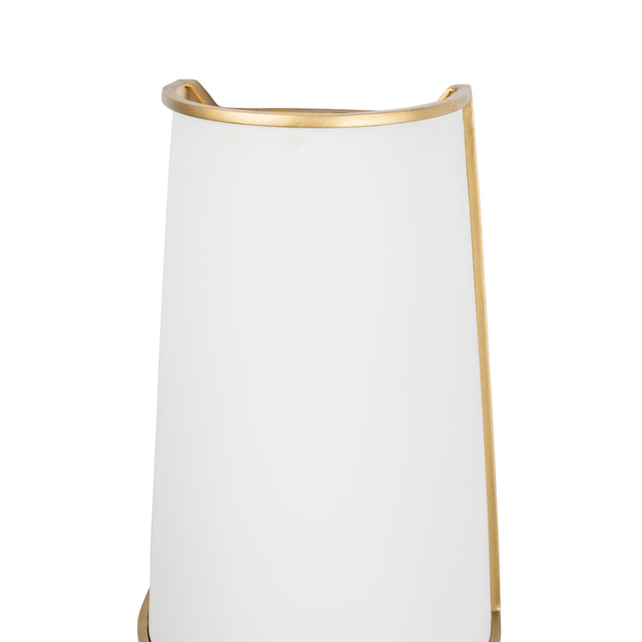 Coco 364W02MWFG 2-Light Wall Sconce - Matte White/French Gold