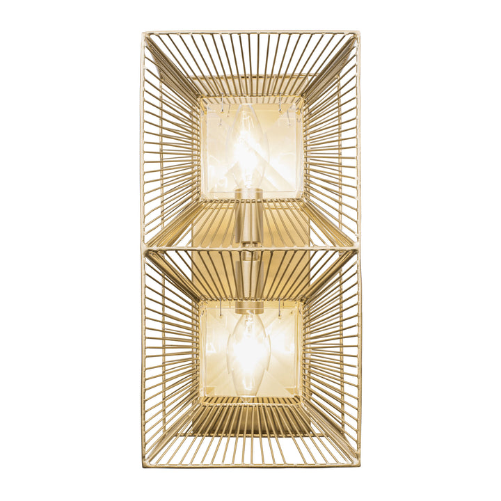 Arcade 366W02FG 2-Light Wall Sconce - French Gold
