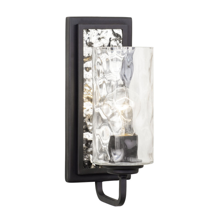 Hammer Time 371W01CBPS 1-Light Wall Sconce - Carbon/Polished Stainless