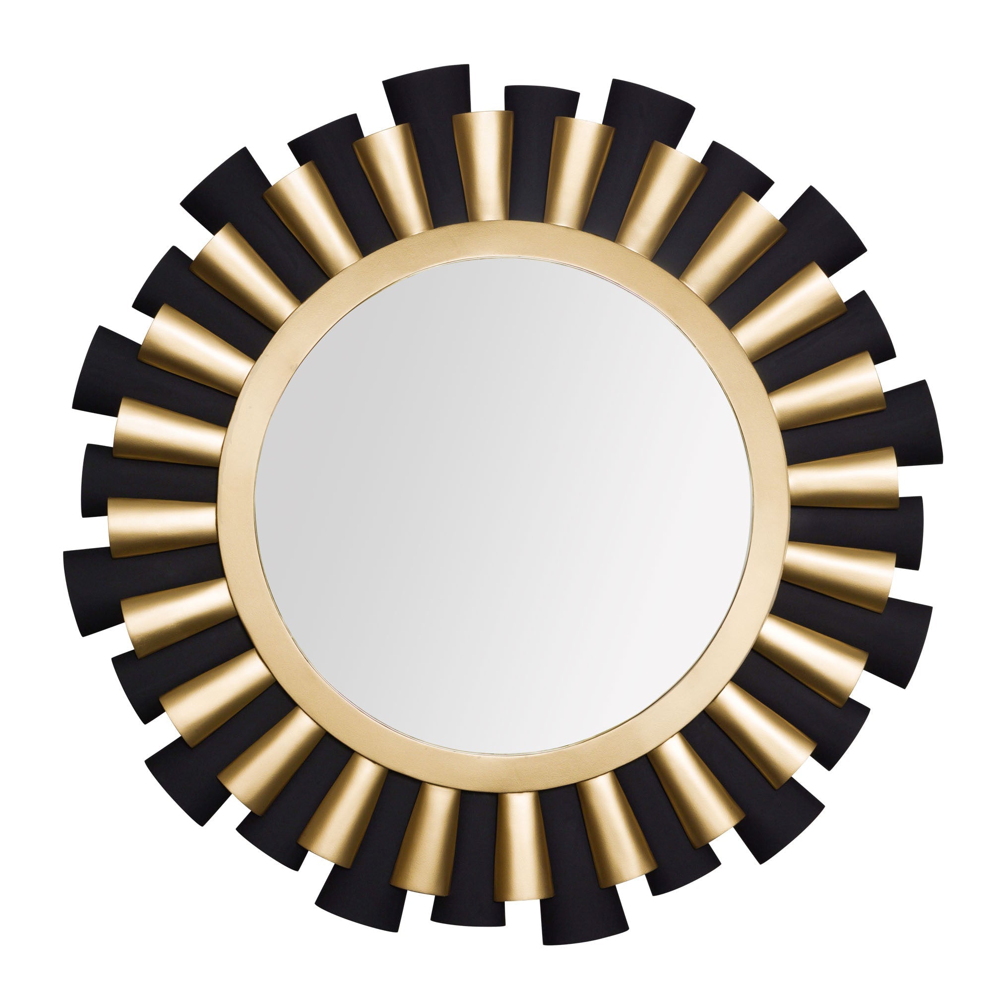 Daphne 372MI36MBFG Mirror - Matte Black/French Gold