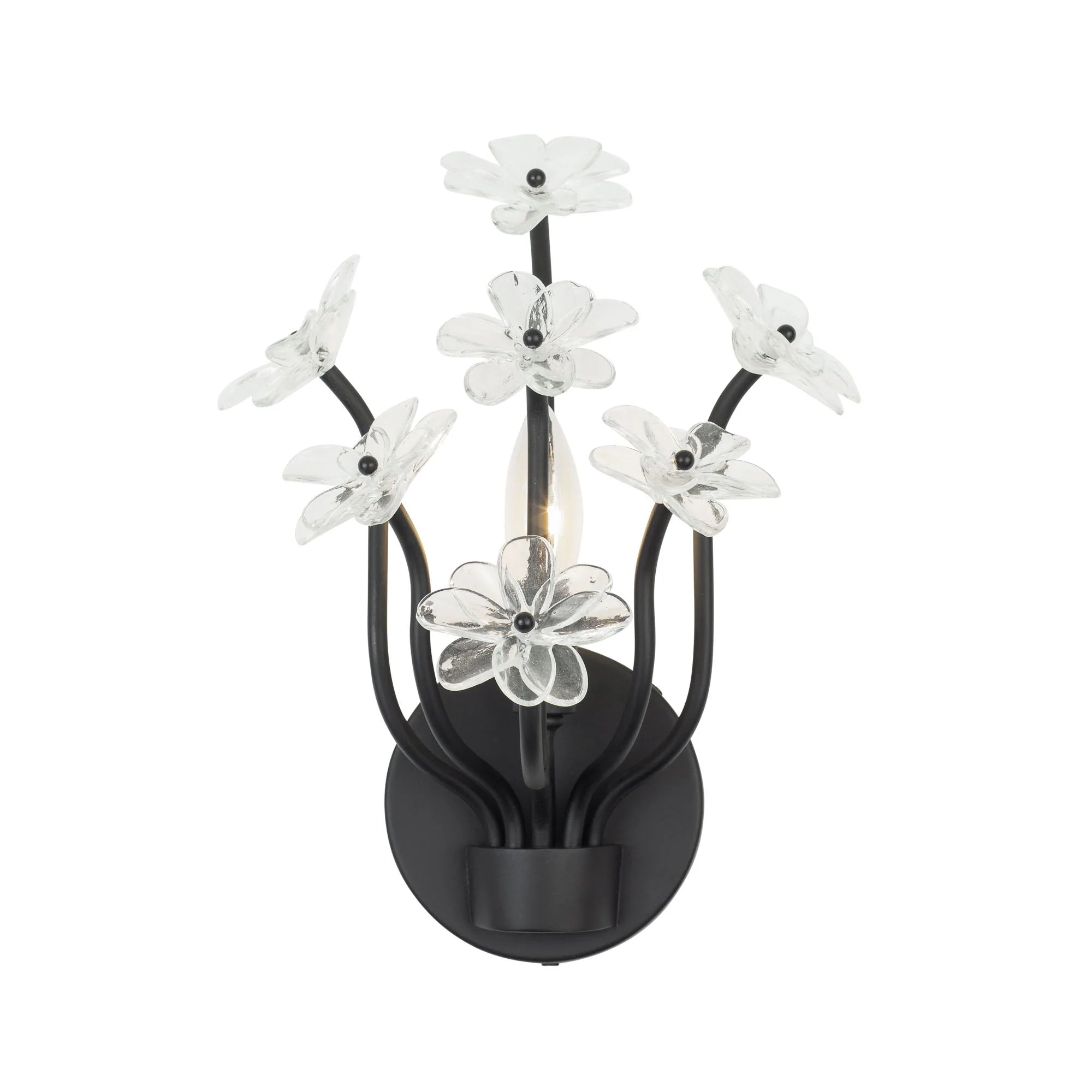 Wildflower 1-Light Sconce - Matte Black