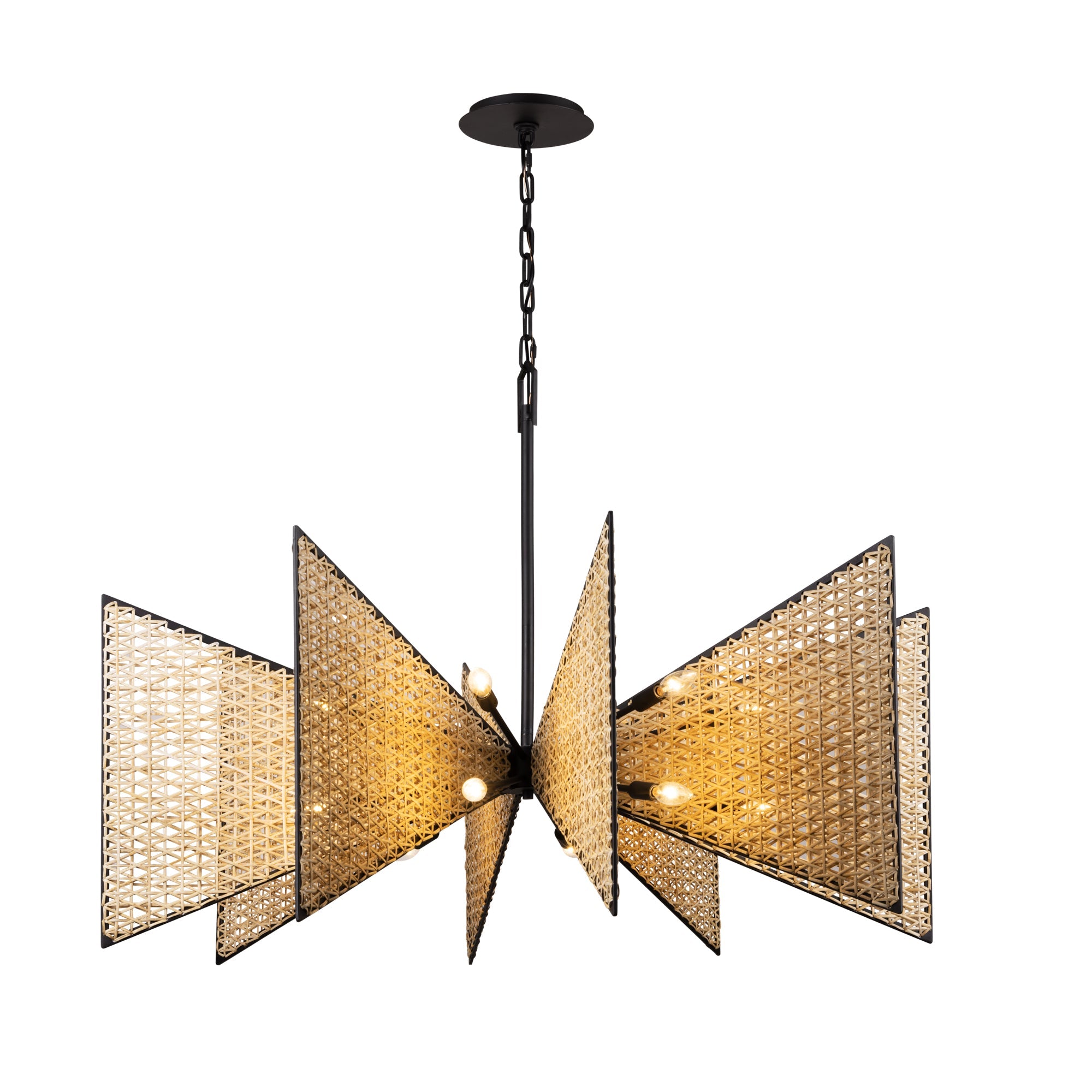 Machina 16-Light Chandelier - Matte Black/Sulihiya