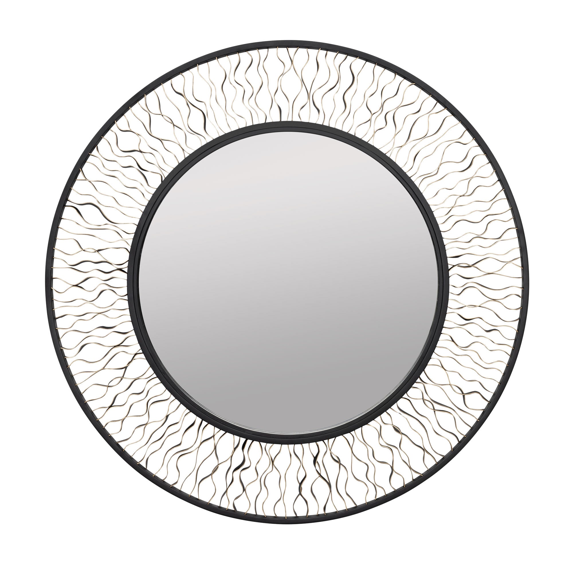 Estela 380MI30AMBFG Mirror - Matte Black/French Gold