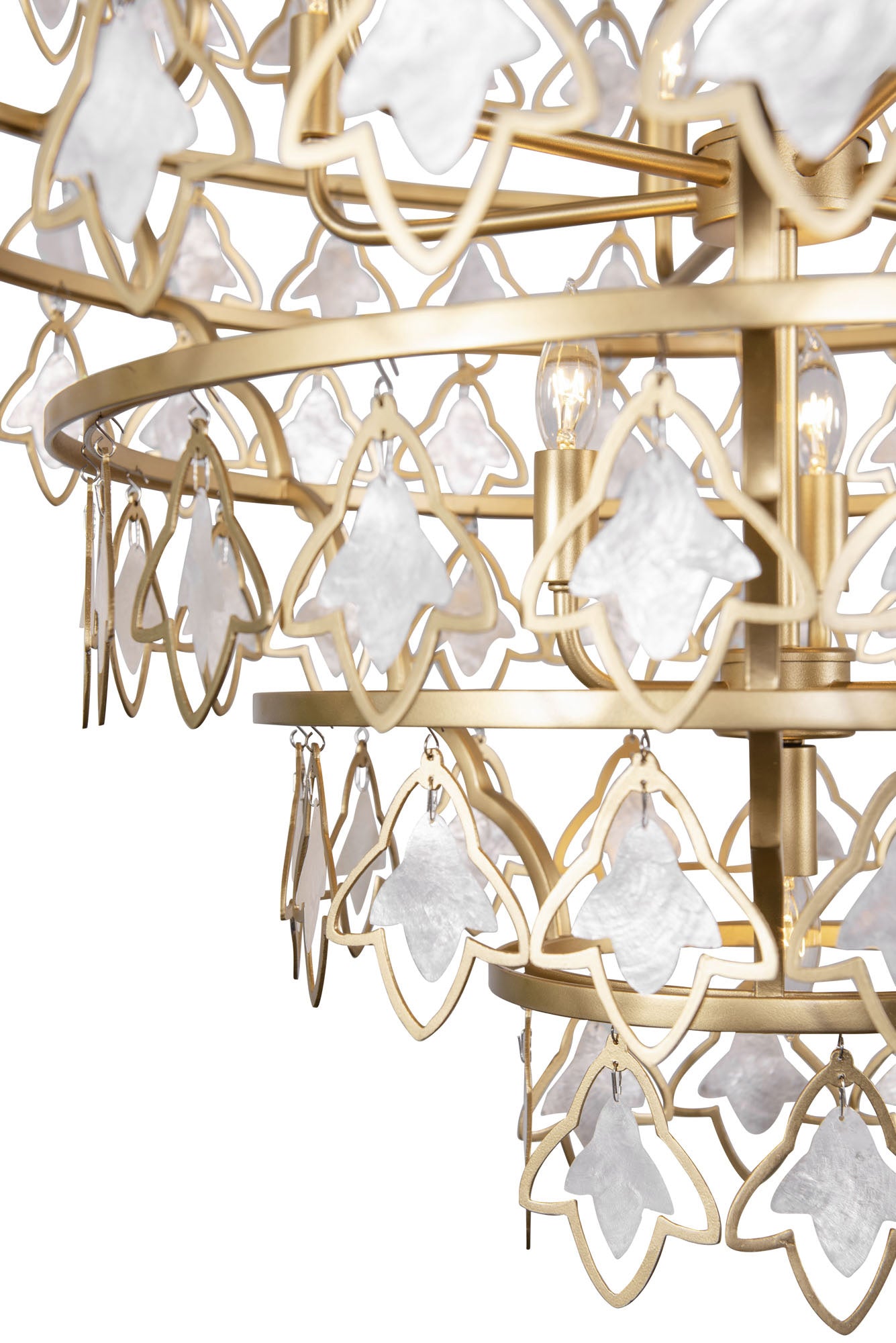 Fleur 386C10FG 10-Light Chandelier - French Gold