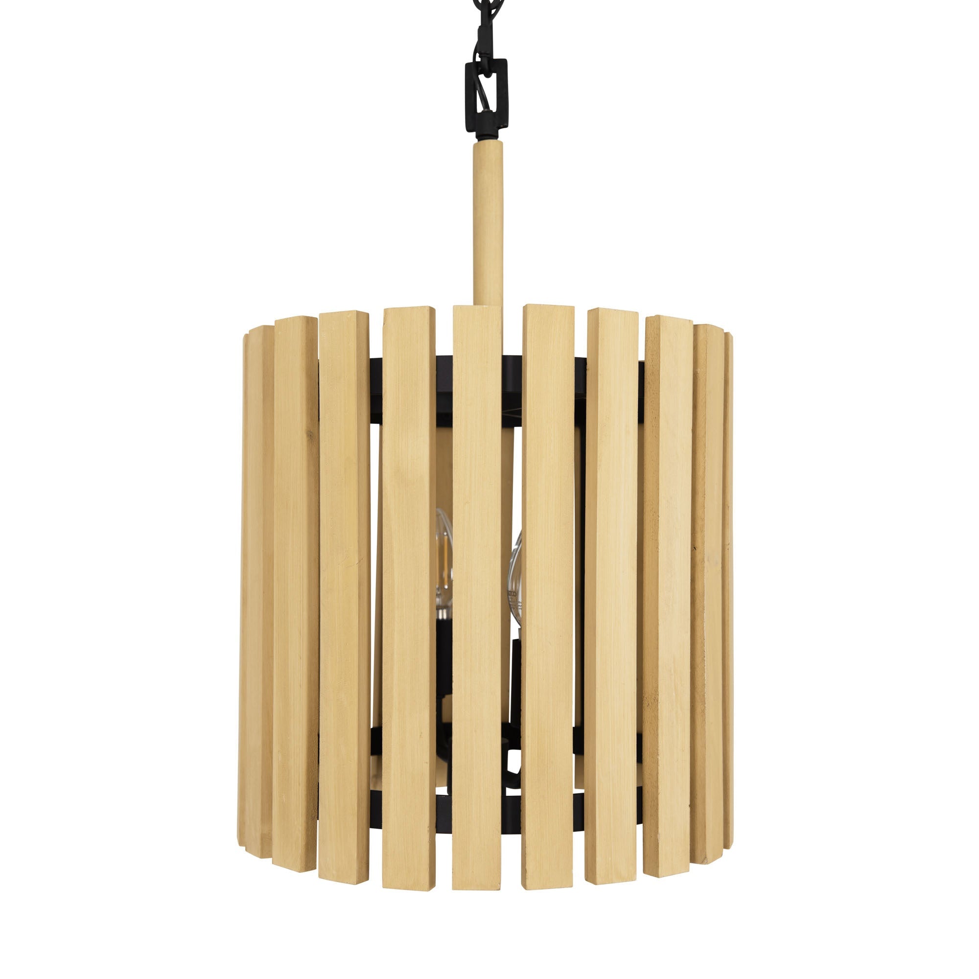 Suratto 2-Light Pendant - Matte Black/Honey Blonde