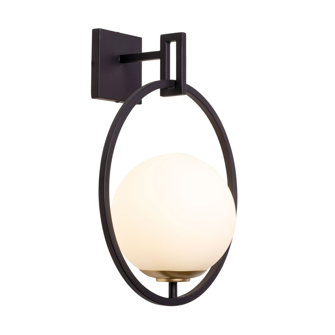 Stopwatch 388W01MMBFG 1-Light Wall Sconce - Matte Black/French Gold
