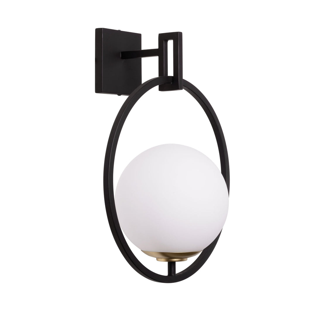 Stopwatch 388W01MMBFG 1-Light Wall Sconce - Matte Black/French Gold