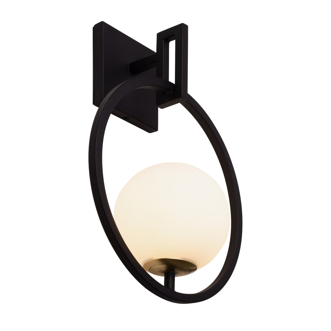 Stopwatch 388W01SMBFG 1-Light Wall Sconce - Matte Black/French Gold