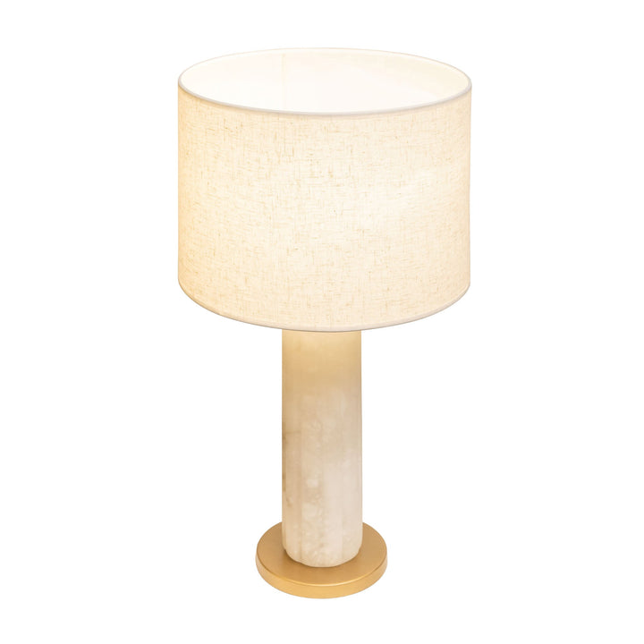 Sentu 394T01FGAL 1-Light Table Lamp - French Gold/Alabaster