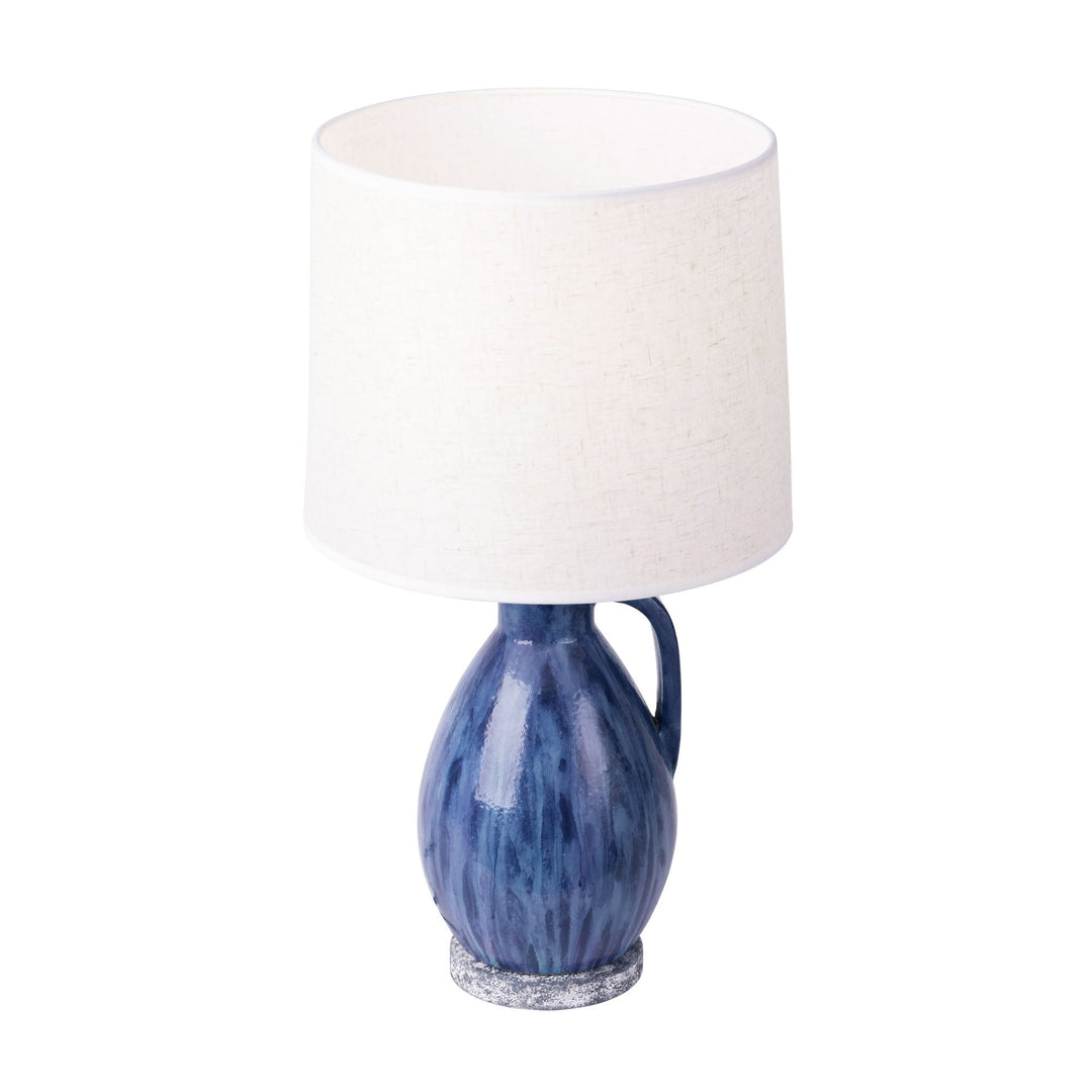 Avesta 395T01AAYLU 1-Light Table Lamp - Apothecary Gray/Blue Lustro