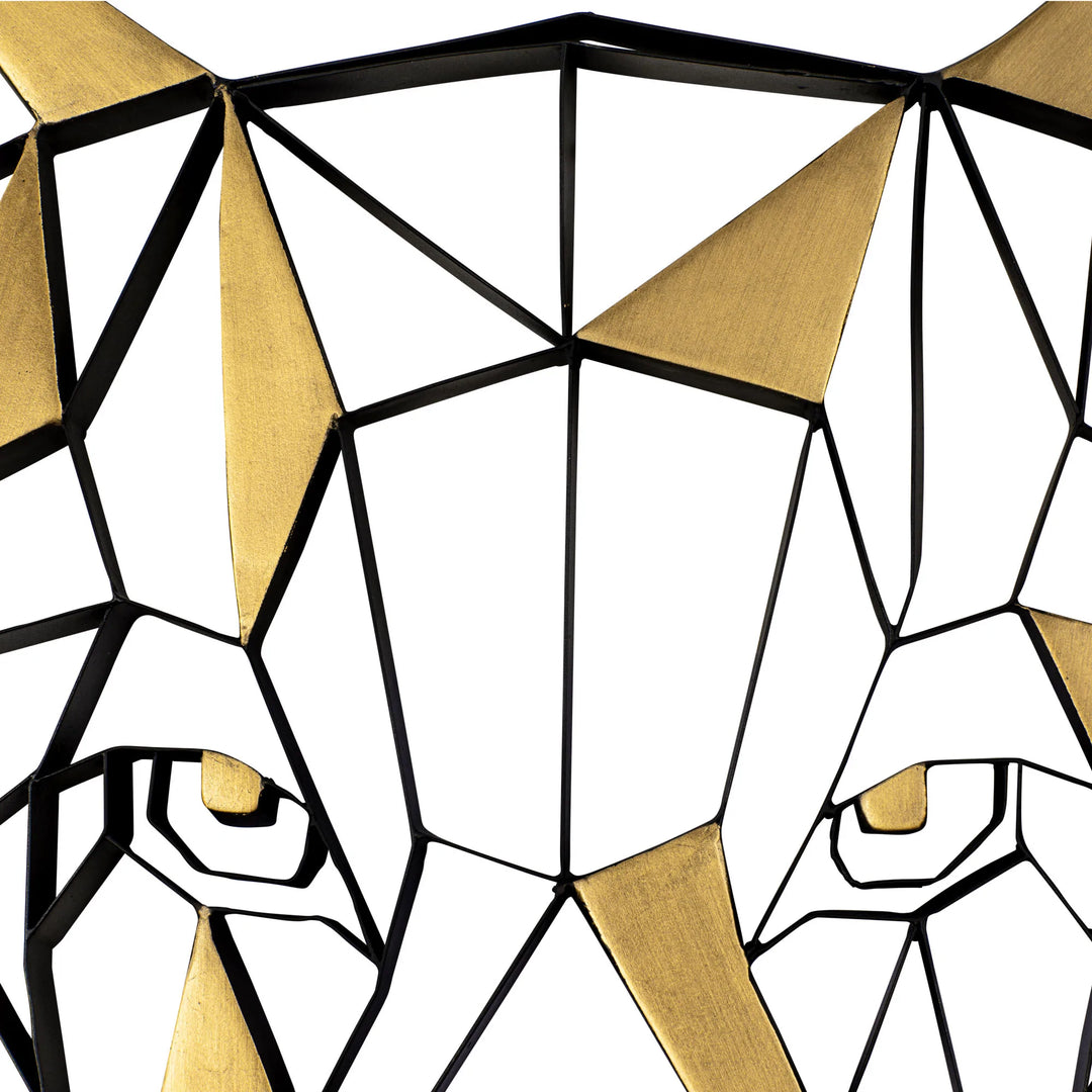 Geometric Animal Kingdom 425WA83 Lion Wall Art Detail