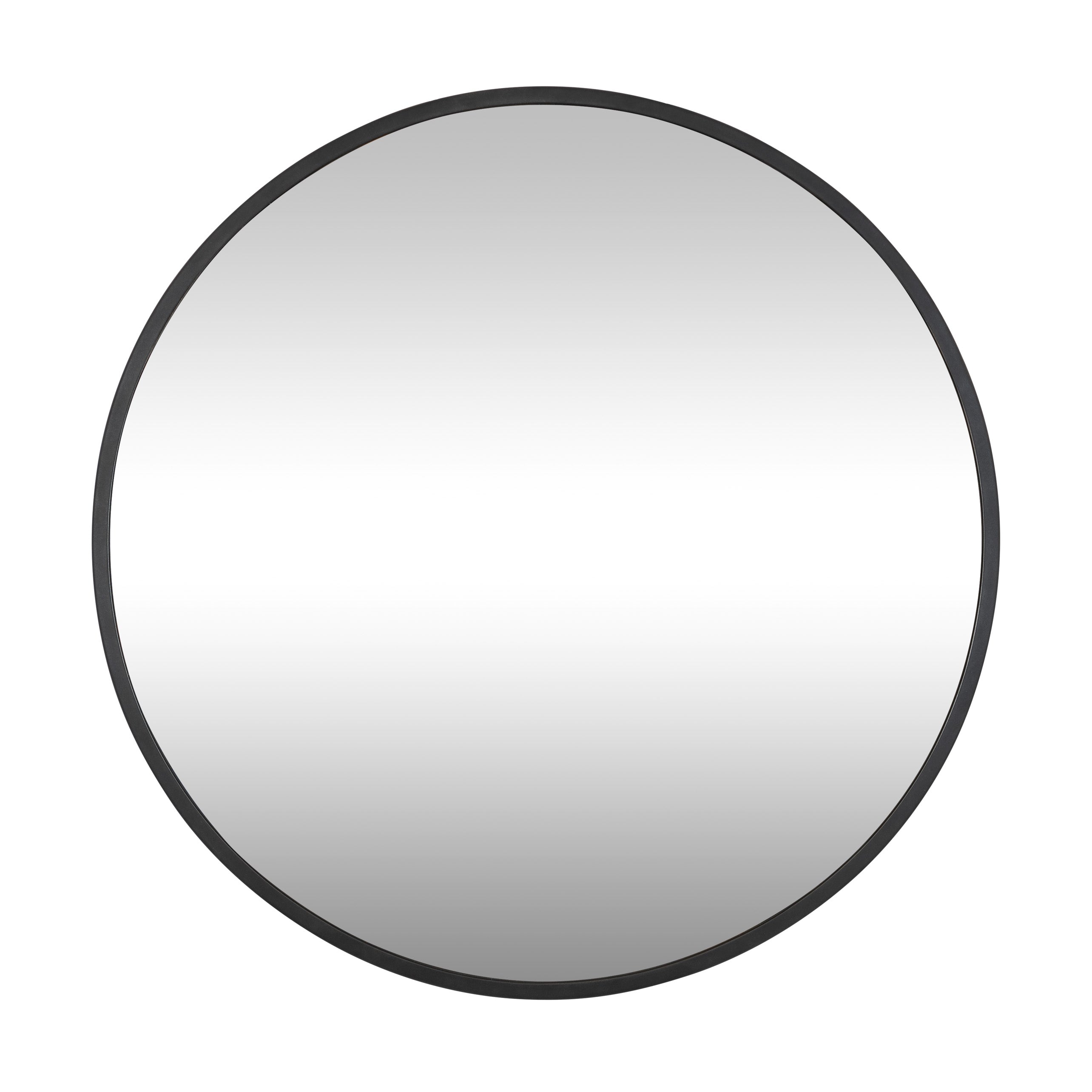 Cottage 428A01BL 30-Inch Round Mirror - Black