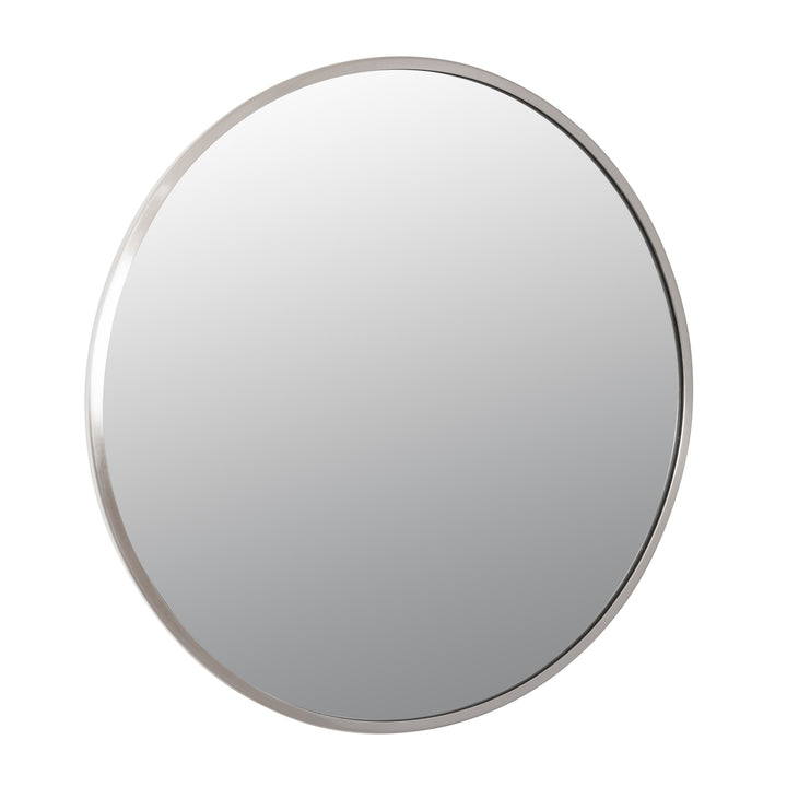 Cottage 428A01BN 30-Inch Round Mirror - Brushed Nickel