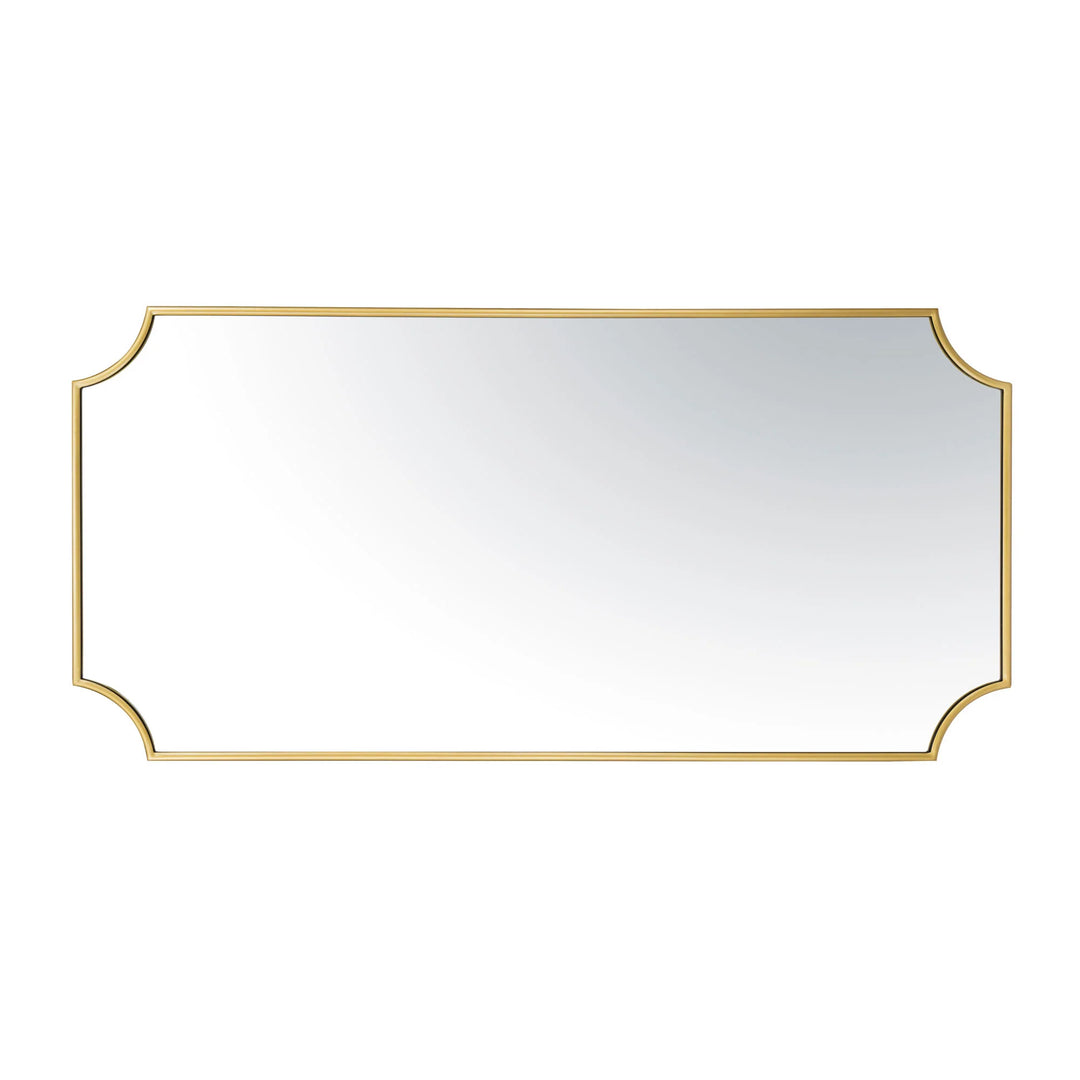 Carlton 431MI24GO 24x50 Beaded Frame Mirror - Gold