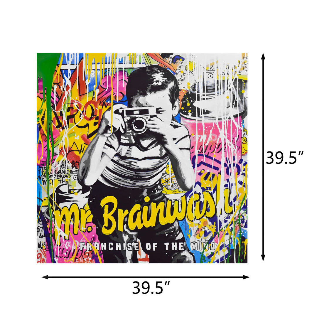 Mr Brainwashed 435WA04 Wall Art with Dimensions in Inches