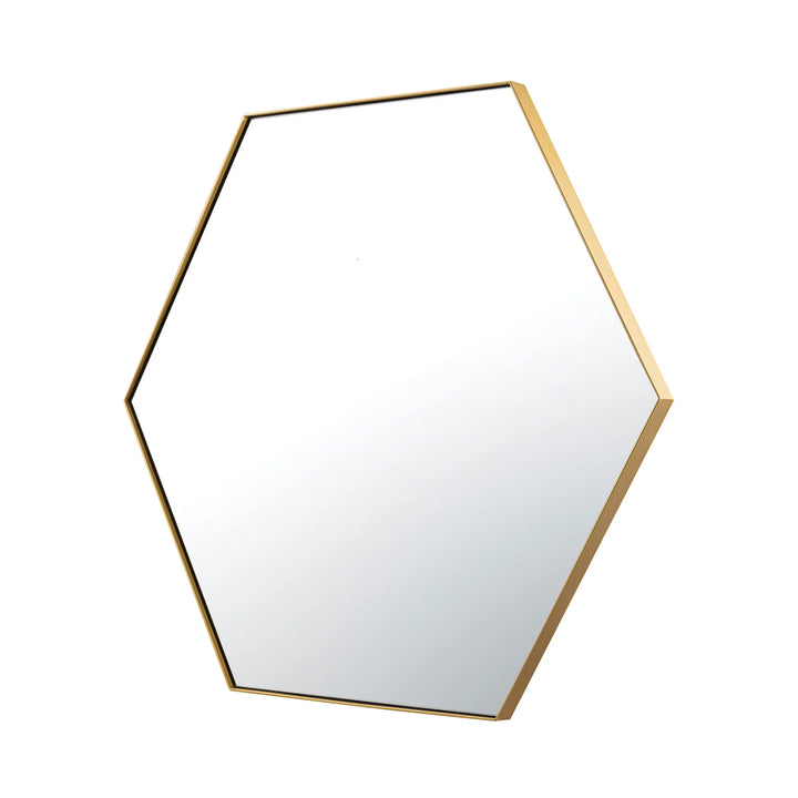 Put A Spell On You 436MI30GO 30-in Hex Mirror - Gold