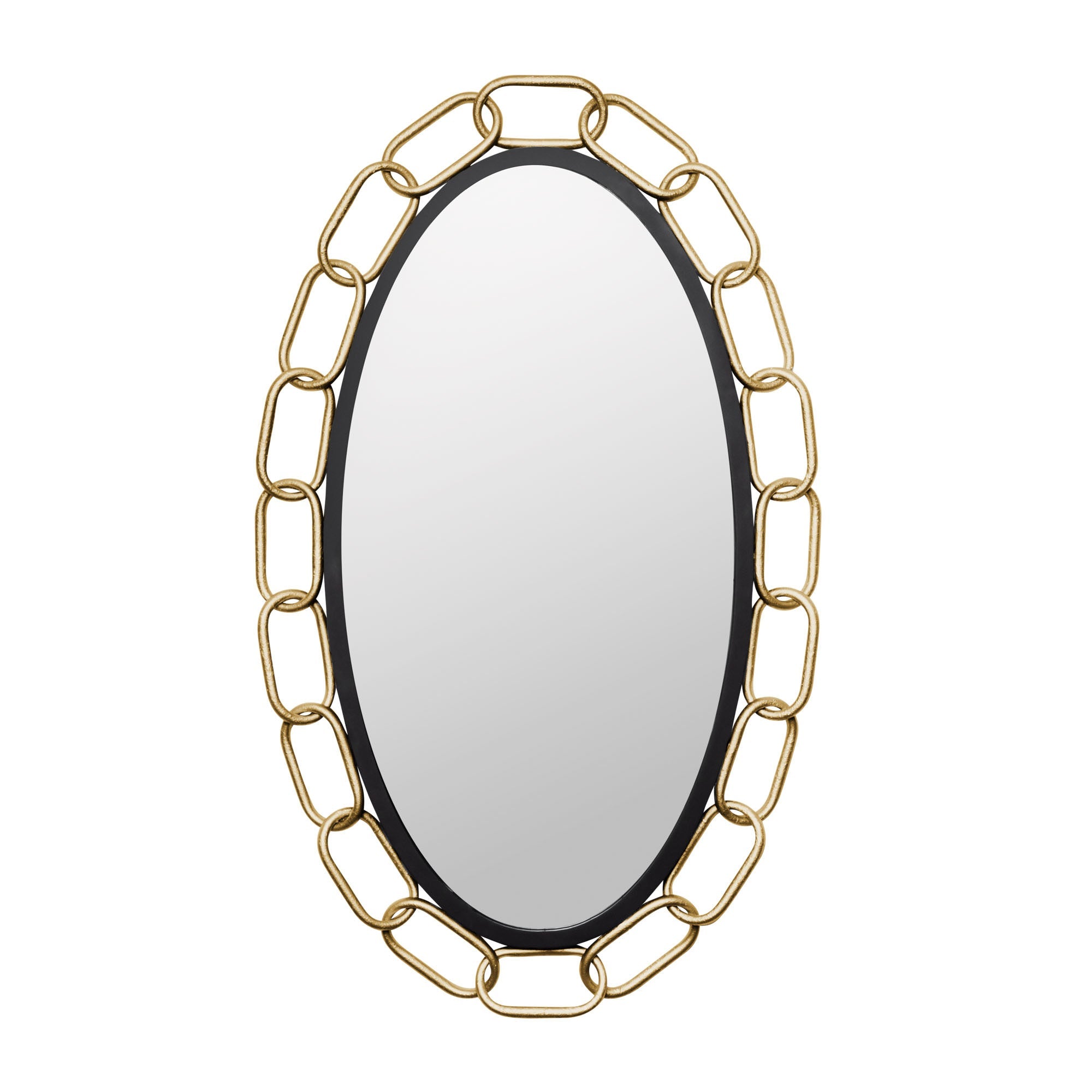 Chains of Love 444MI24MBTG Mirror - Matte Black/Textured Gold