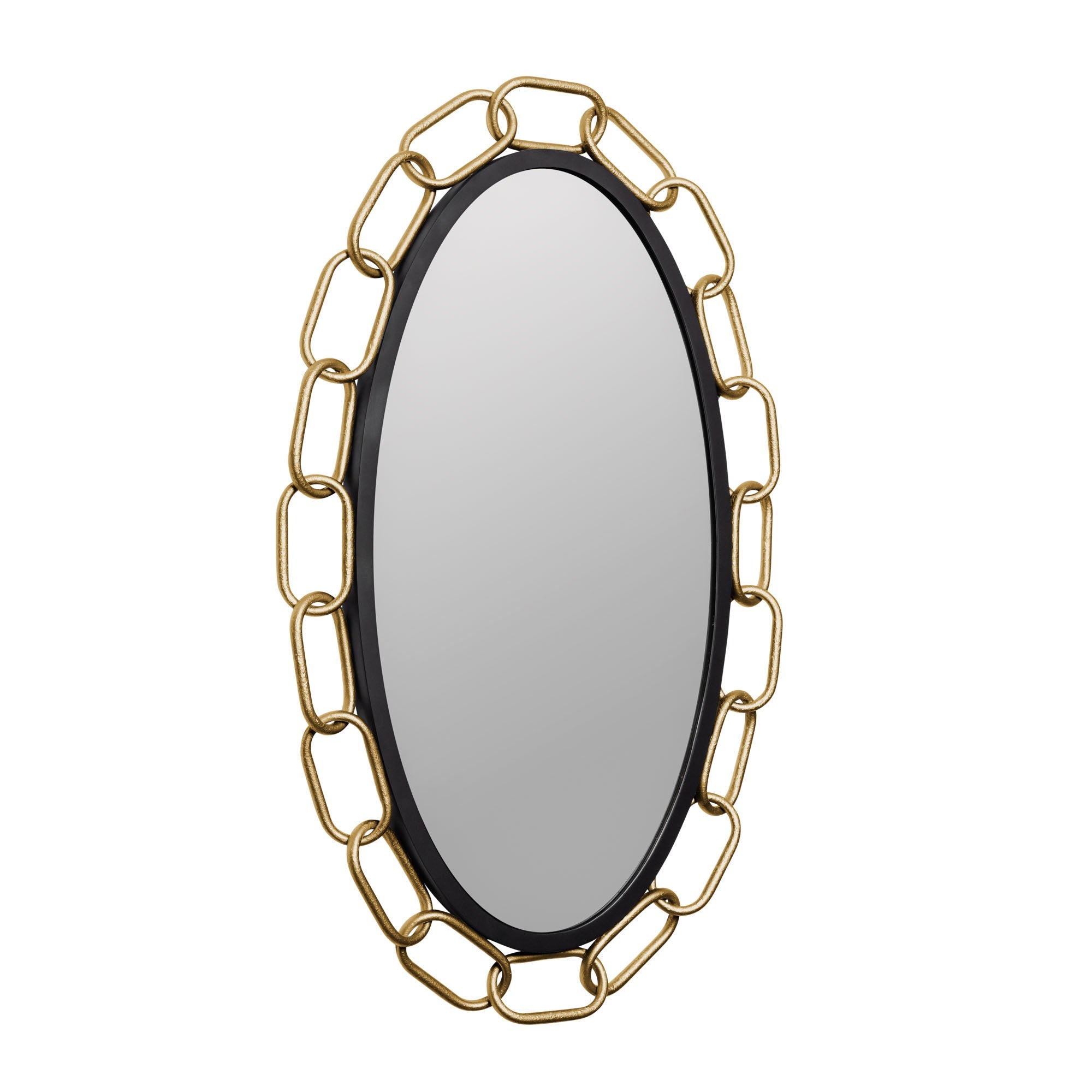 Chains of Love 444MI24MBTG Mirror - Matte Black/Textured Gold