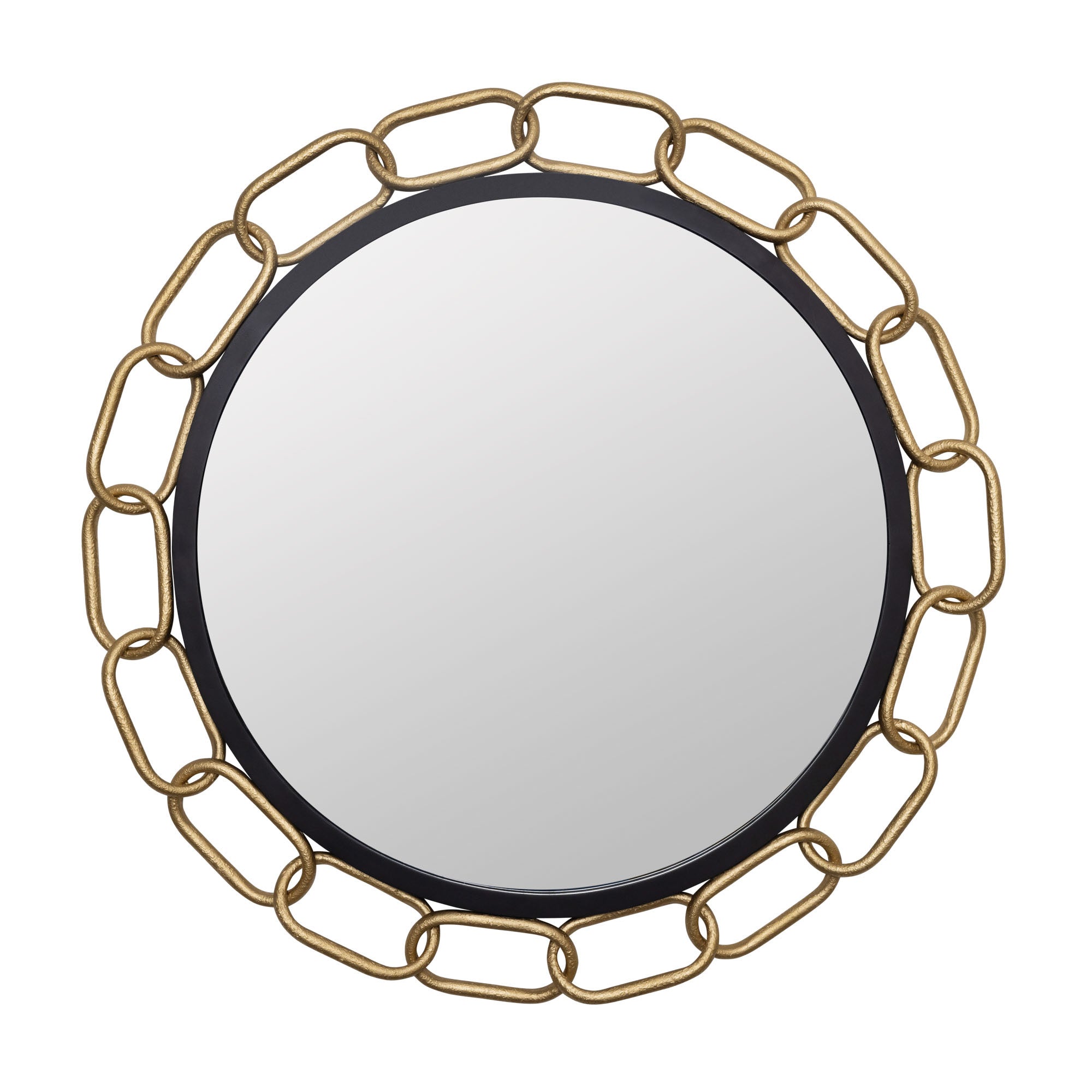 Chains of Love 444MI30MBTG Mirror - Matte Black/Textured Gold
