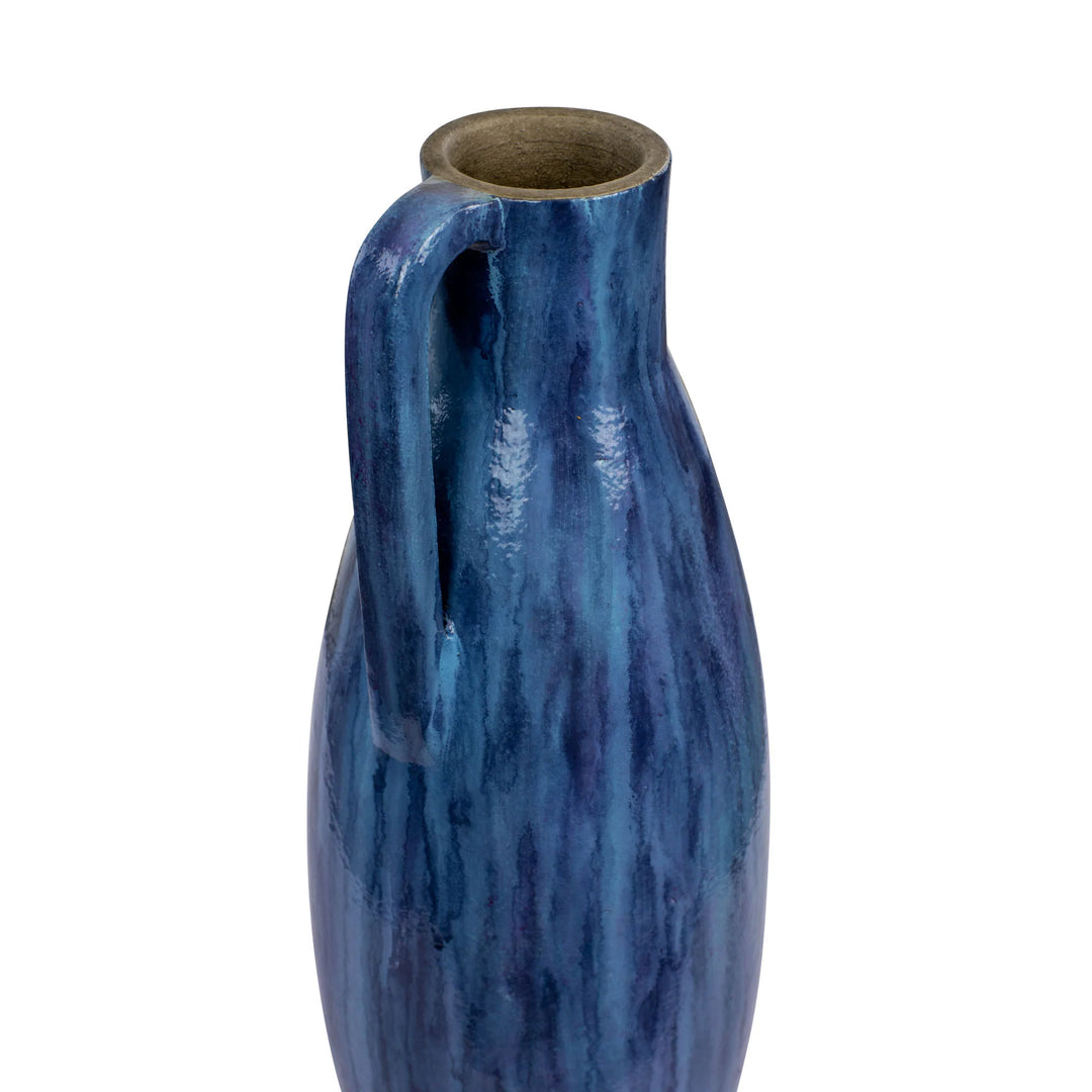 Avesta 445VA01B Ceramic Vase - Blue Lustro Detail