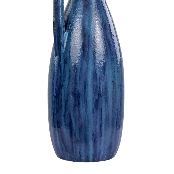 Avesta 445VA01B Ceramic Vase - Blue Lustro Detail