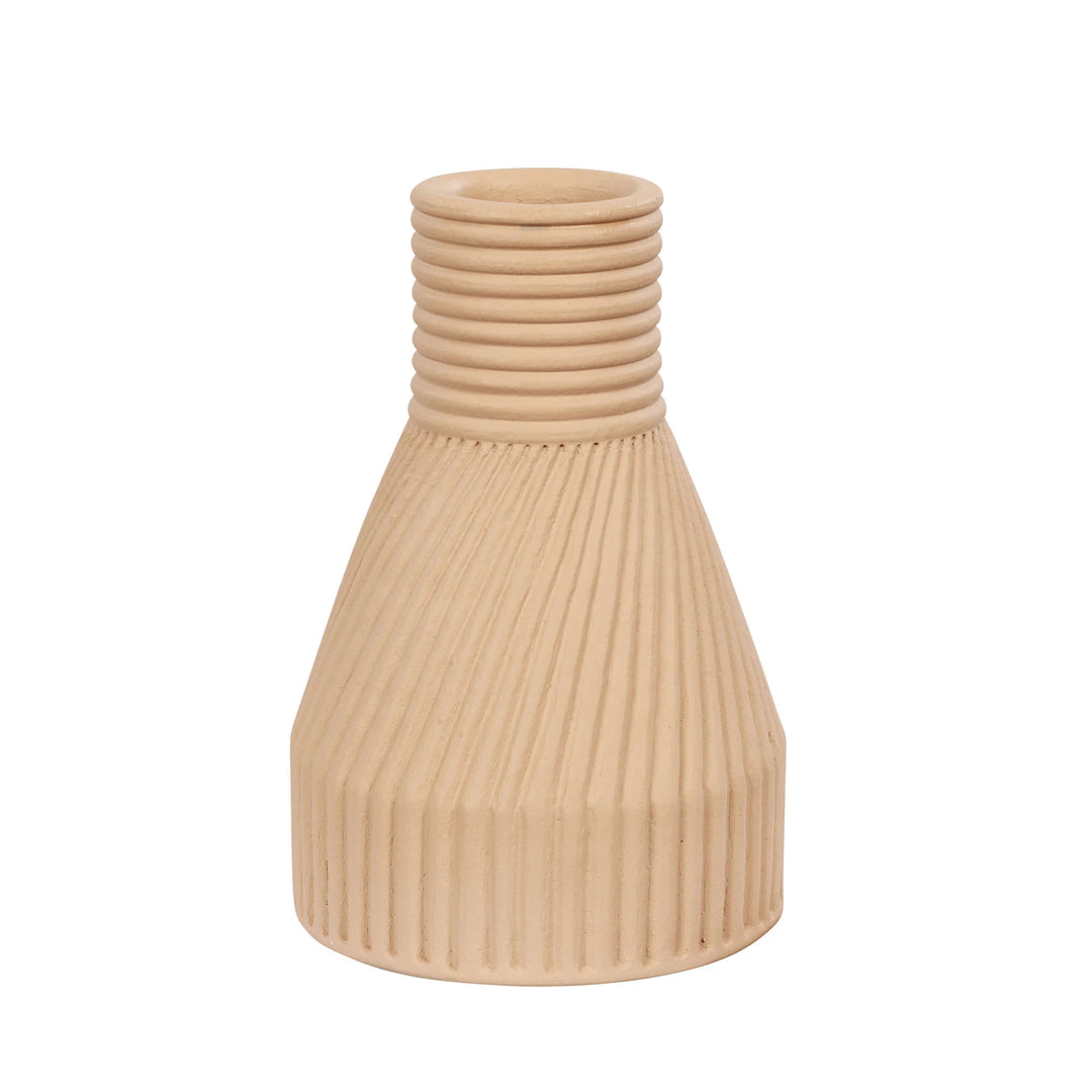 Linnea 445VA03A Ceramic Vase - Wash Brown