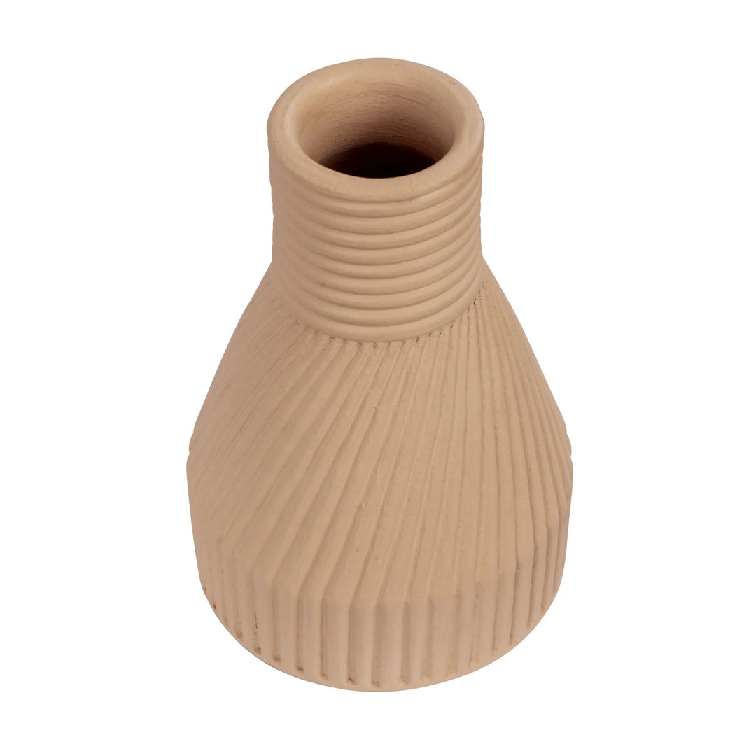 Linnea 445VA03A Ceramic Vase - Wash Brown
