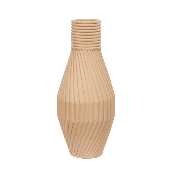 Linnea 445VA03B Ceramic Vase - Wash Brown