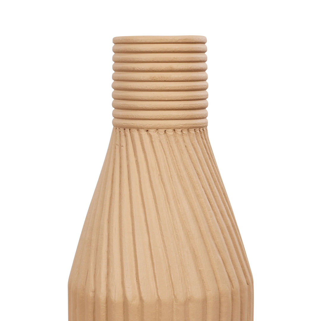 Linnea 445VA03B Ceramic Vase - Wash Brown Detail