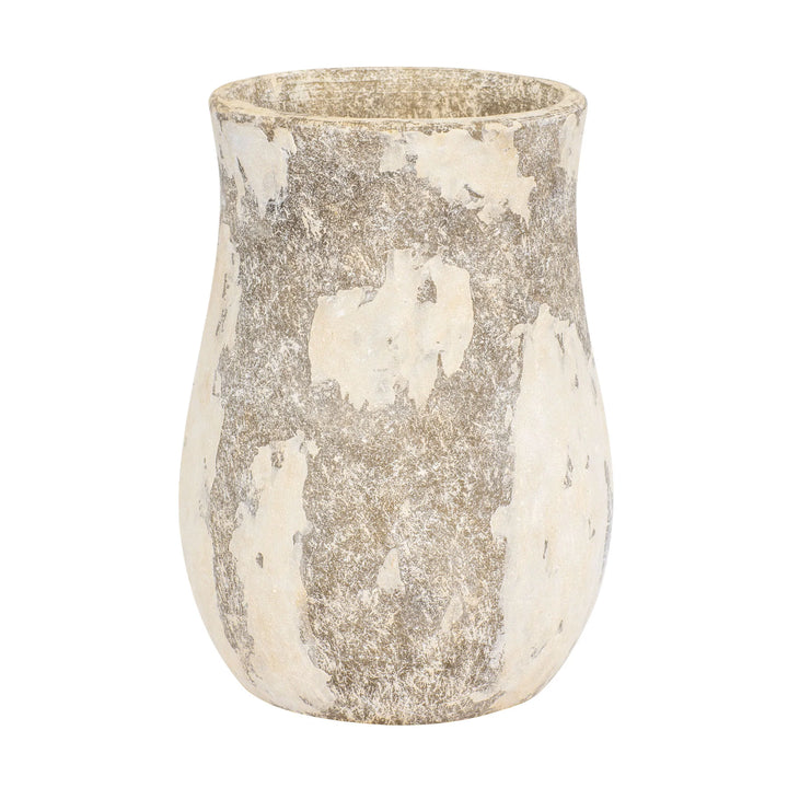 Potty 445VA05D Ceramic Vase - Distressed Cafe au Lait