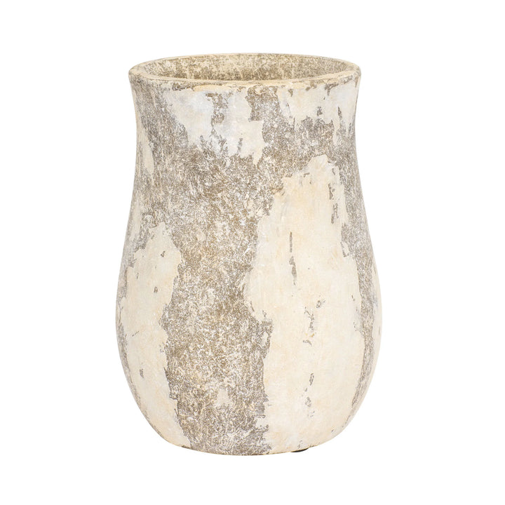 Potty 445VA05D Ceramic Vase - Distressed Cafe au Lait