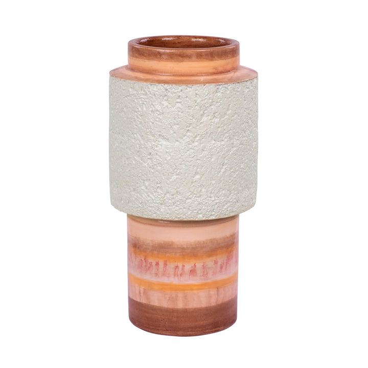 Tilde 445VA08A Ceramic Vase - Orange Quartz
