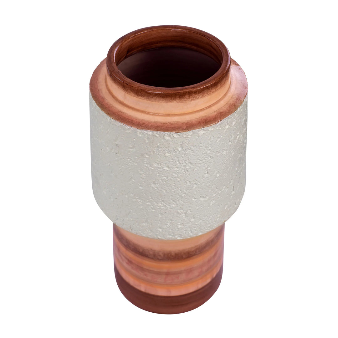 Tilde 445VA08A Ceramic Vase - Orange Quartz