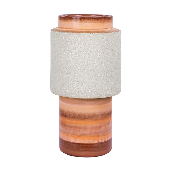 Tilde 445VA08B Ceramic Vase - Orange Quartz