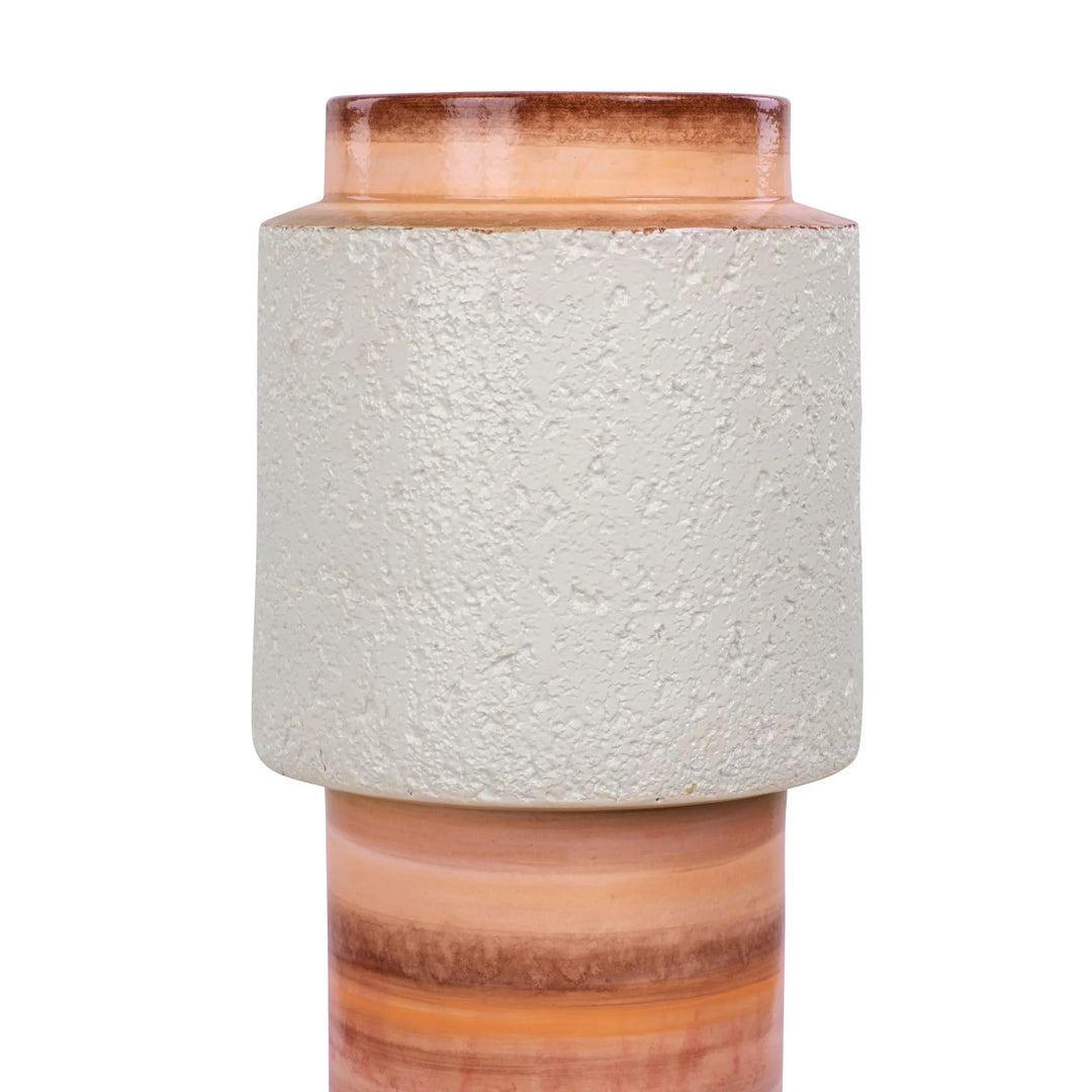 Tilde 445VA08B Ceramic Vase - Orange Quartz Detail