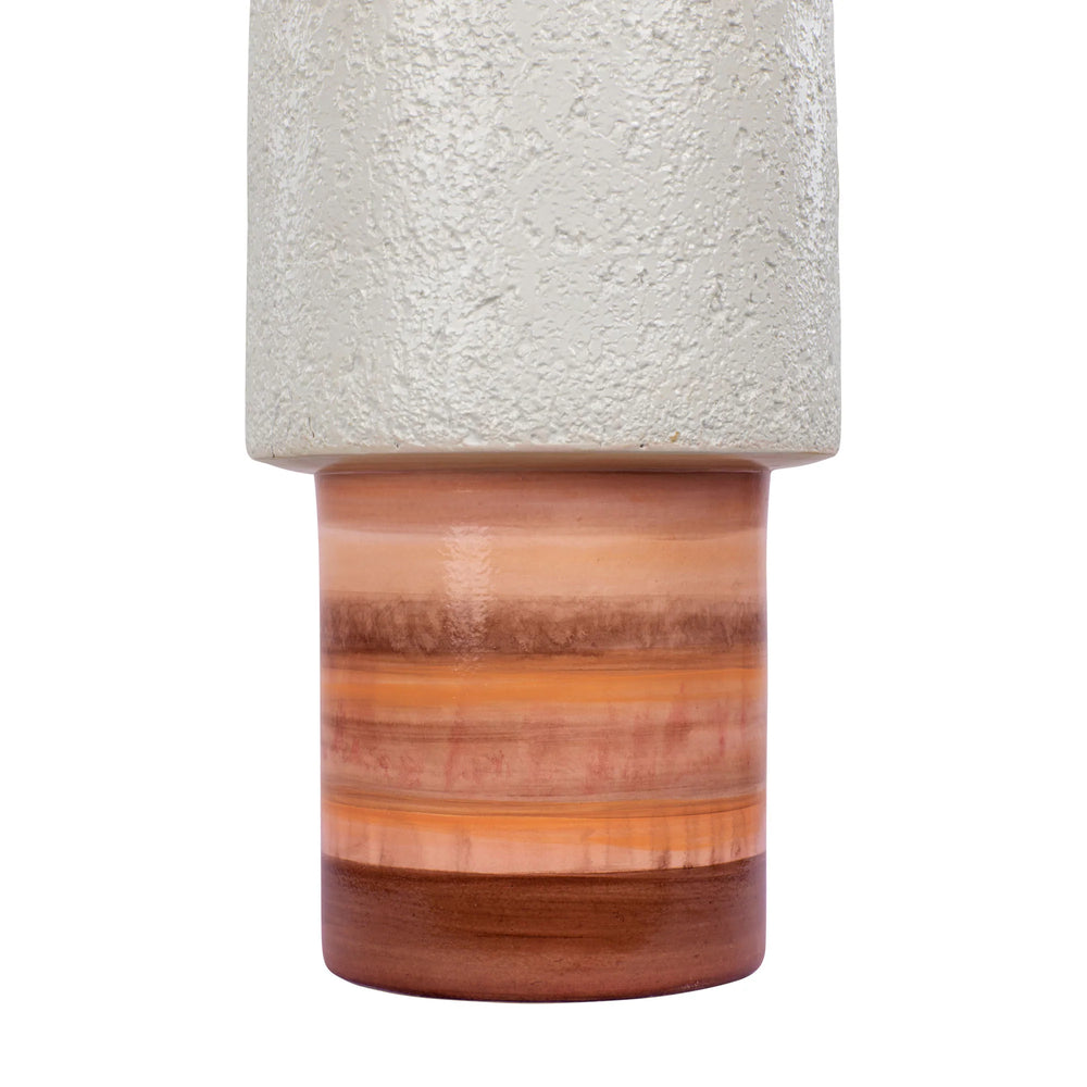 Tilde 445VA08B Ceramic Vase - Orange Quartz Detail