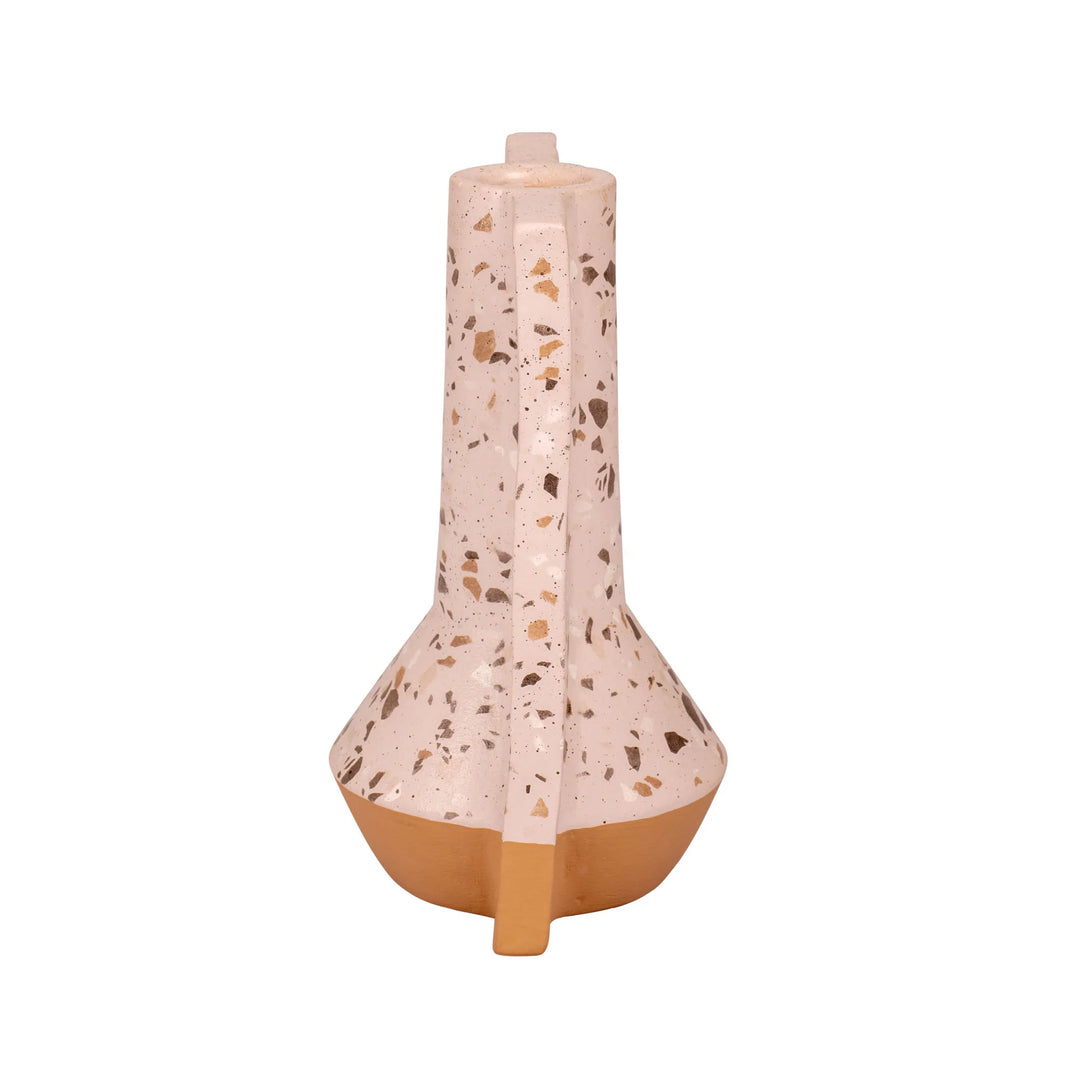 Urbino 445VA09A Ceramic Vase - Rose Terrazzo/Terracotta