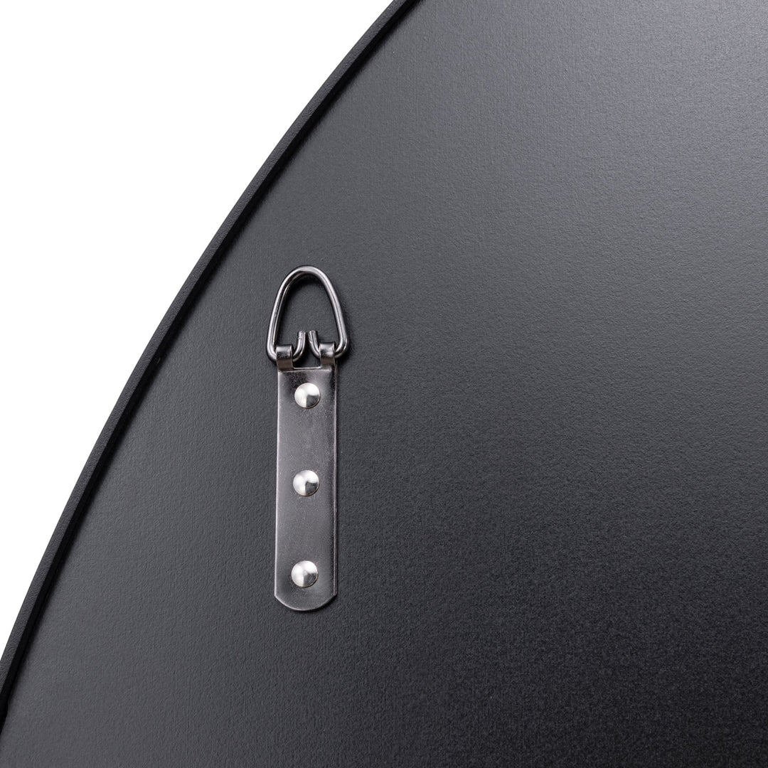 Tablet 458MI40BL 40-Inch Round Wall Mirror - Black