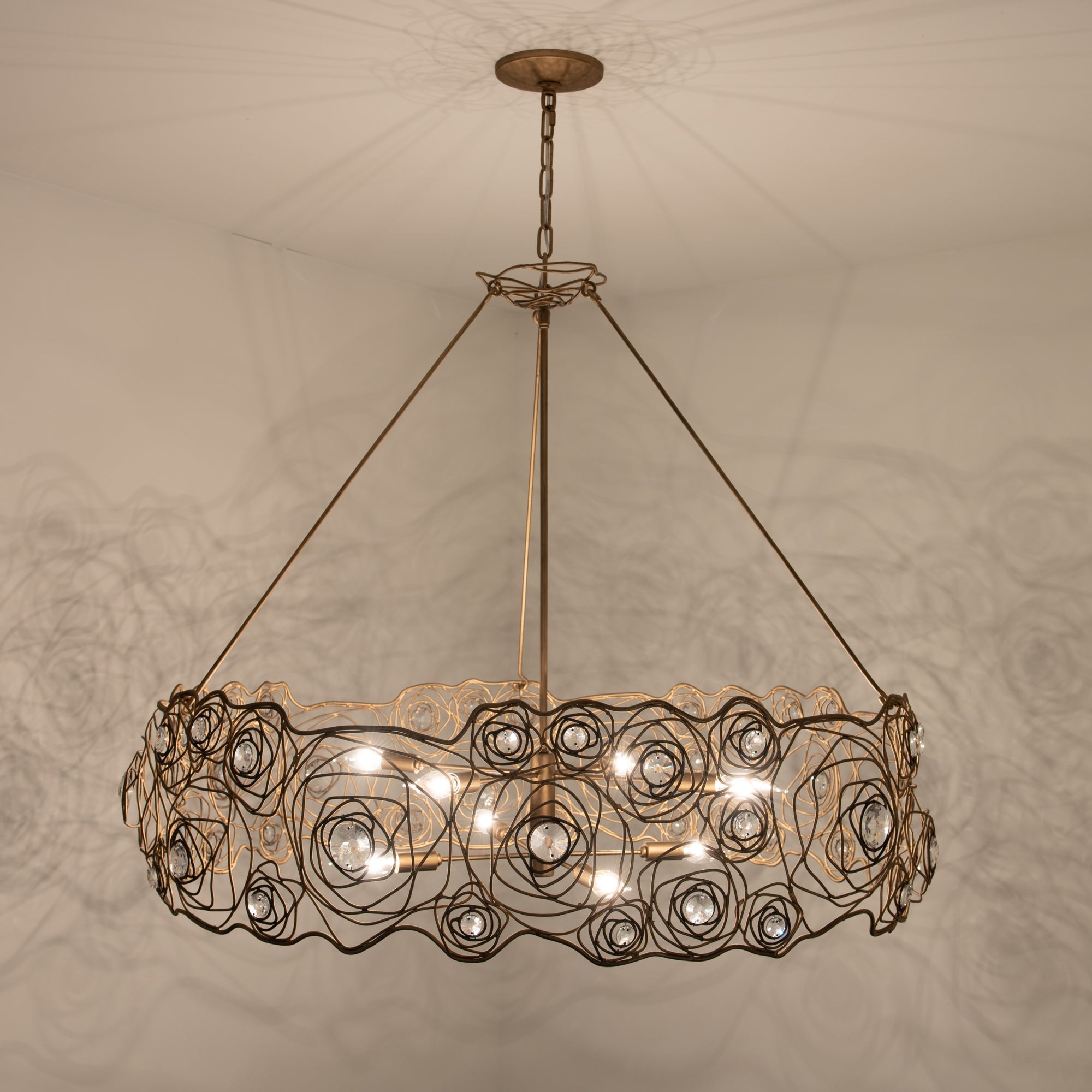 Ethereal Rose 500C08HGOB 8-Light Chandelier - Havana Gold Ombre