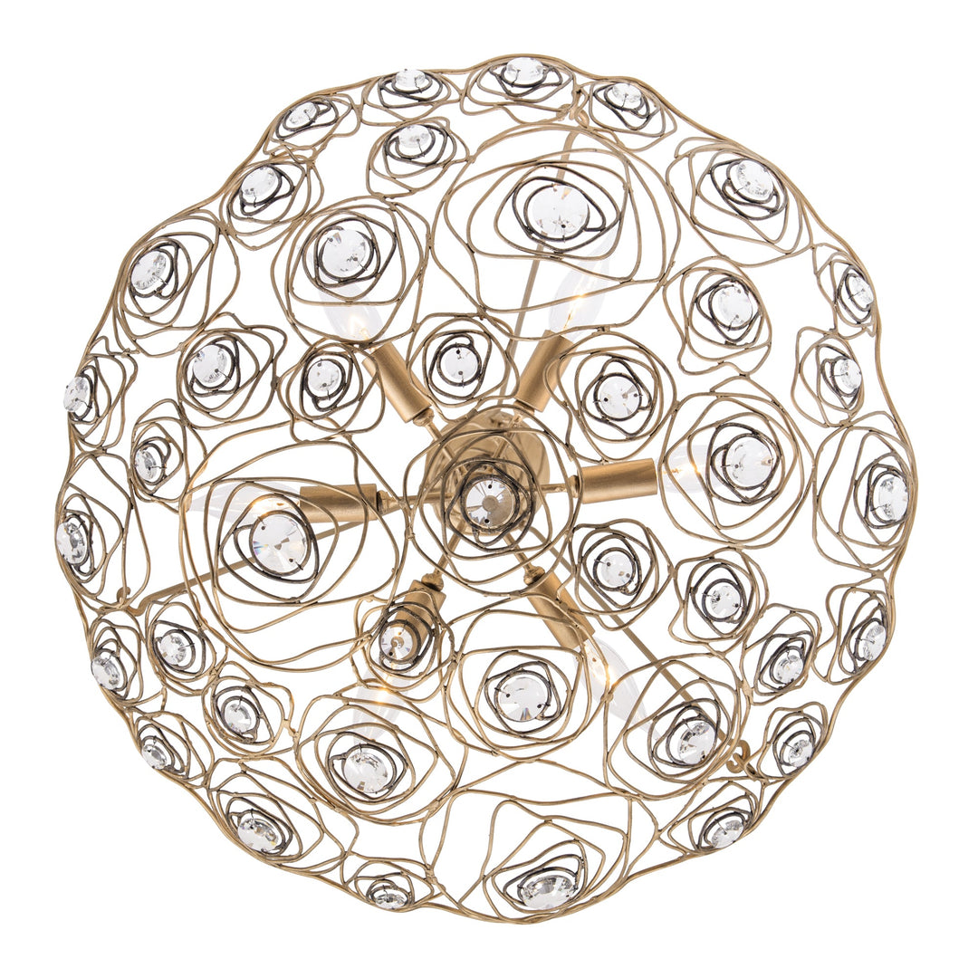 Ethereal Rose 500P06HGOB 6-Light Inverted Pendant Light - Havana Gold Ombre